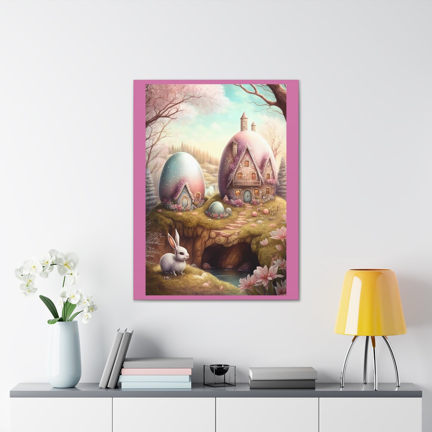 Bunny Hut - Canvas Stretched, 0.75" - Easter