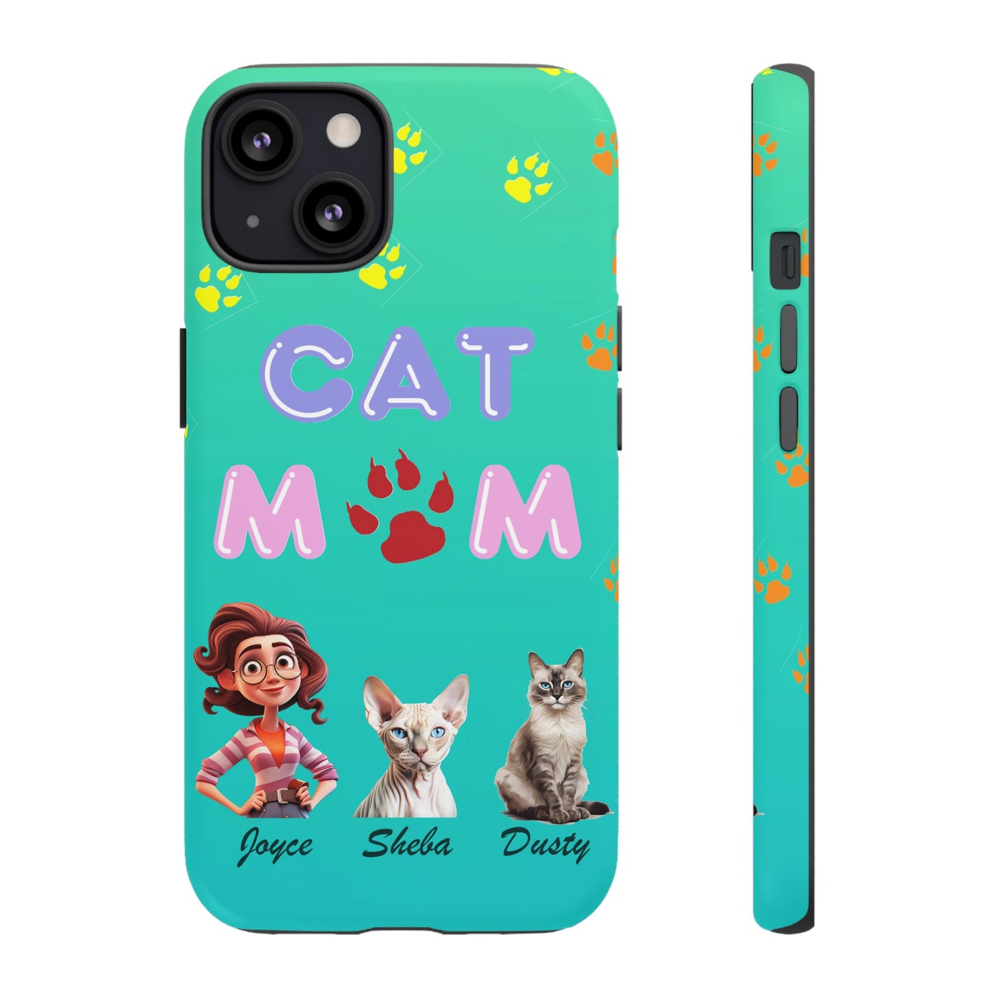 Cat Mom - Tough Cases - Mother's Day - Whimsical