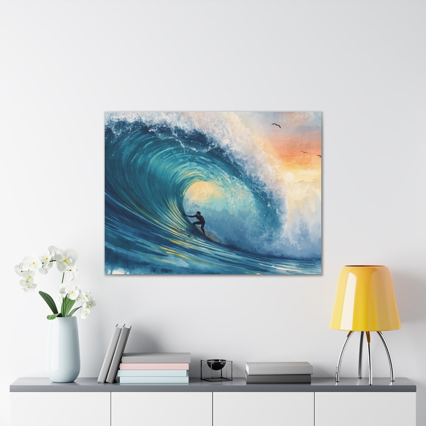 The Curl - Canvas Stretched, 0.75" - Wall Art 2026 - Sports
