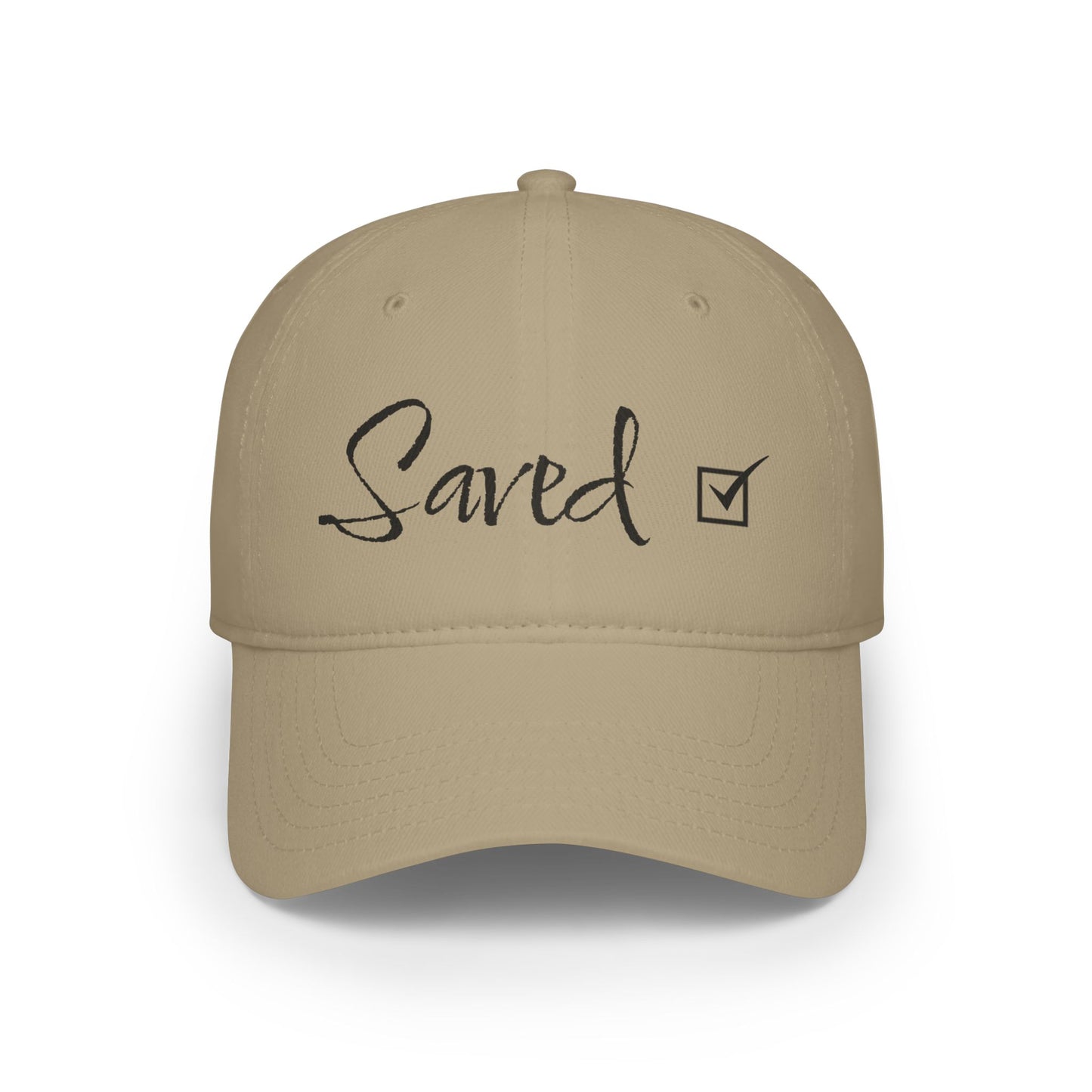 Saved - Black - Low Profile Baseball Cap - Easter - Mother's Day - Father's Day - Easter 1