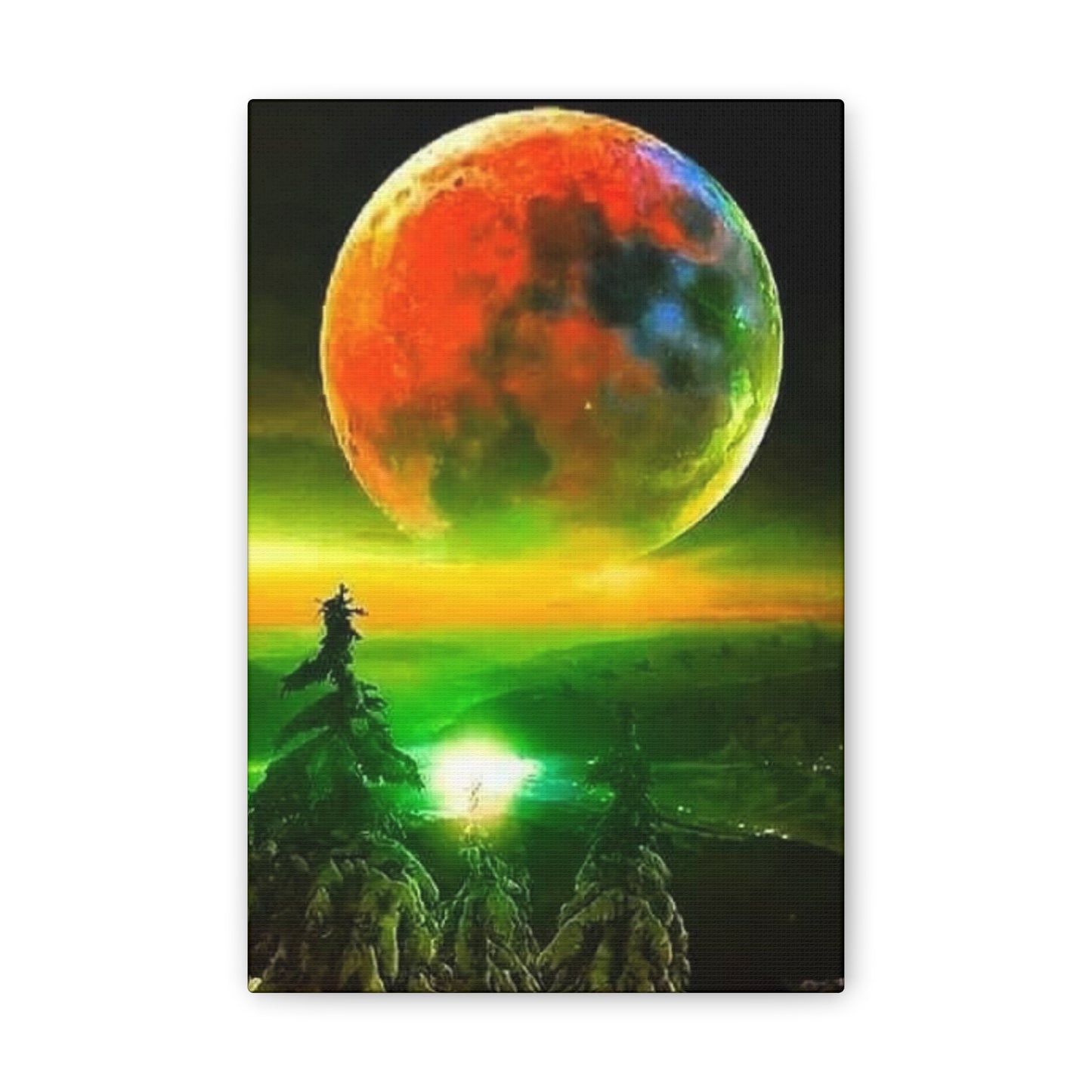 Harvest Moon - Canvas Stretched, 0.75"