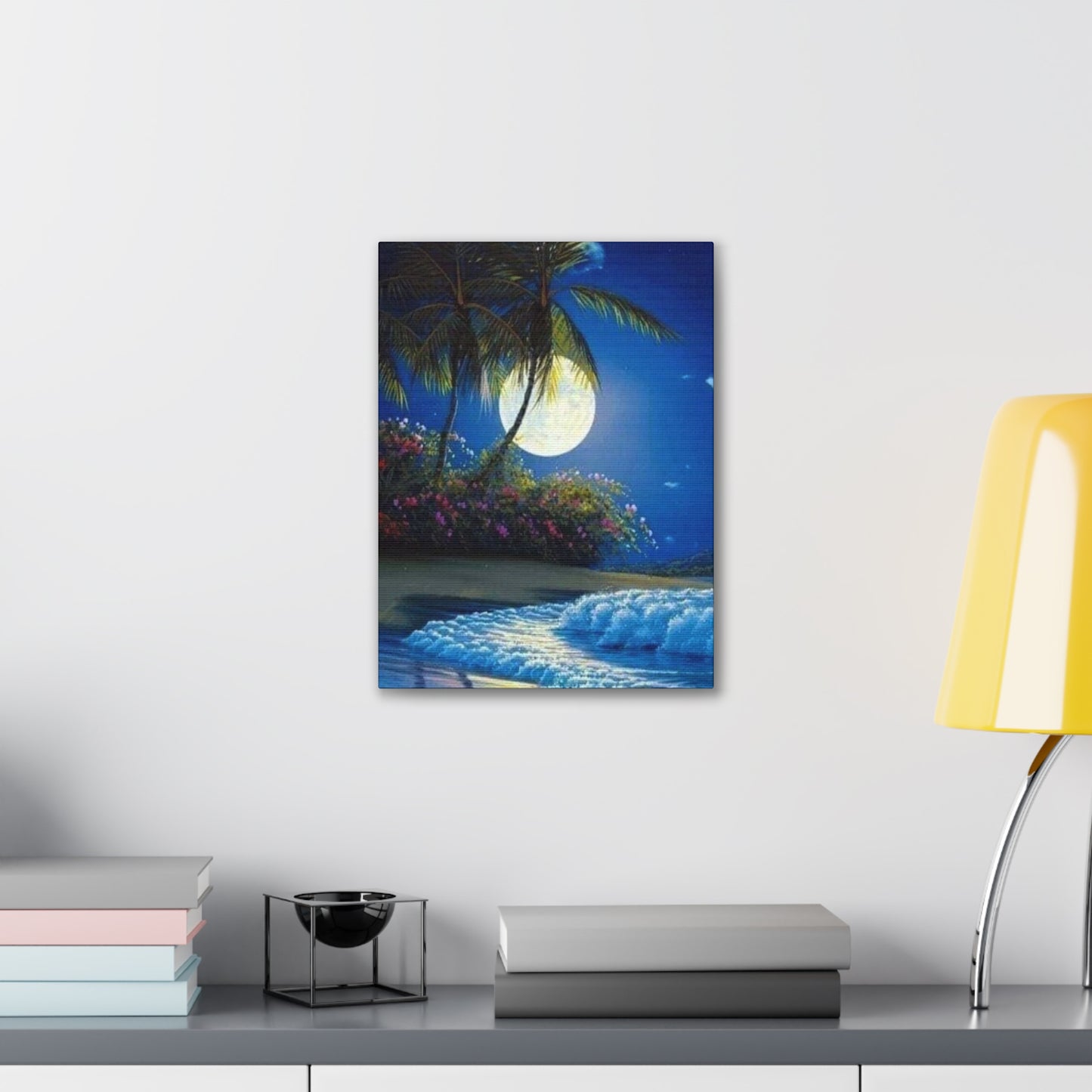 Desert Island Moon Light - Canvas Stretched, 0.75"