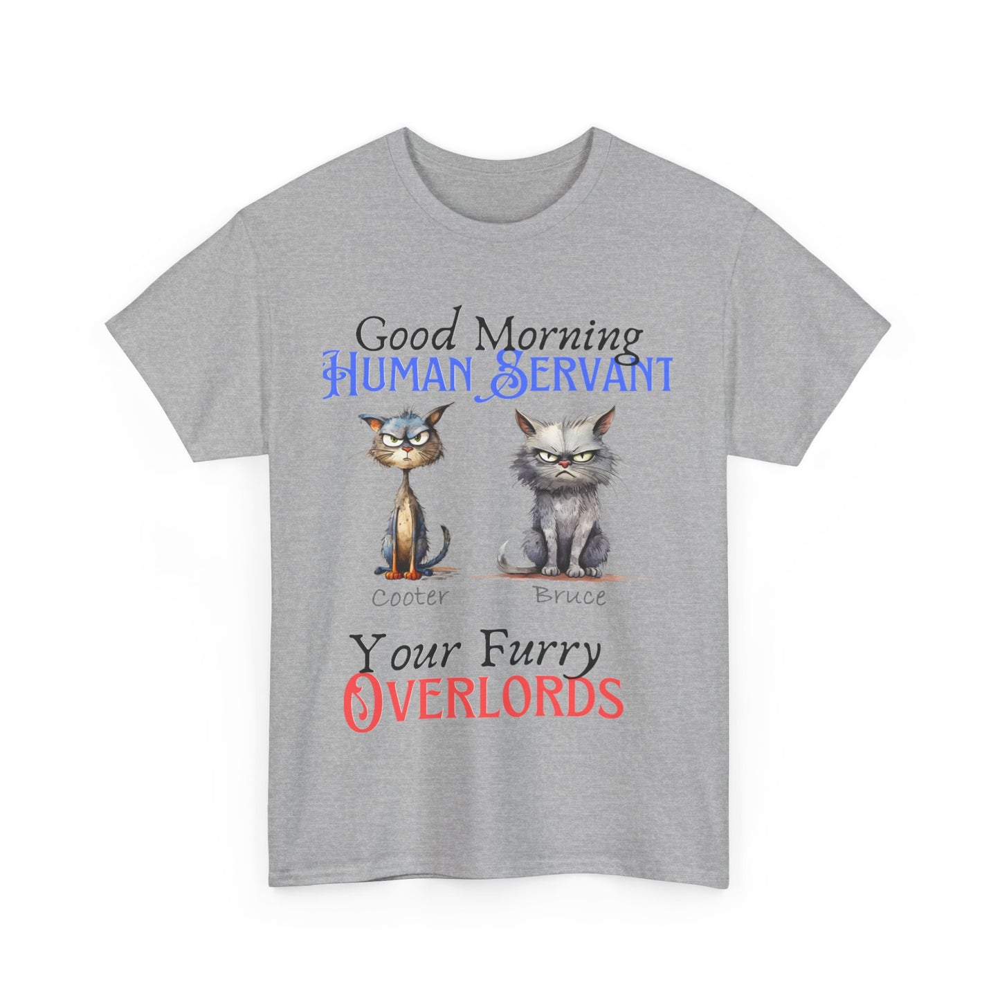 Furry Overlord - Personalized - Unisex Heavy Cotton Tee - Mother's Day - Father's Day - T-Shirts