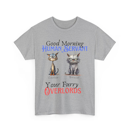 Furry Overlord - Personalized - Unisex Heavy Cotton Tee - Mother's Day - Father's Day - T-Shirts