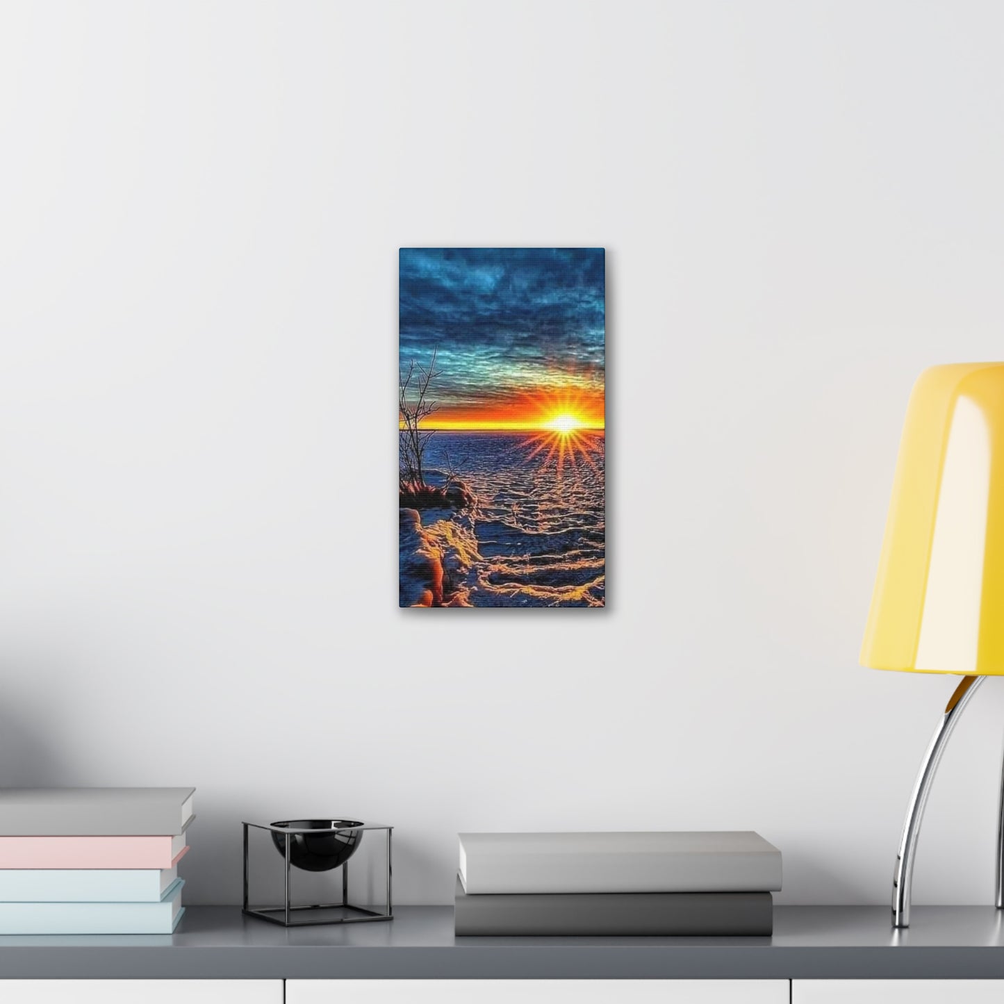 Sunrise on the Ocean - Canvas Stretched, 0.75"