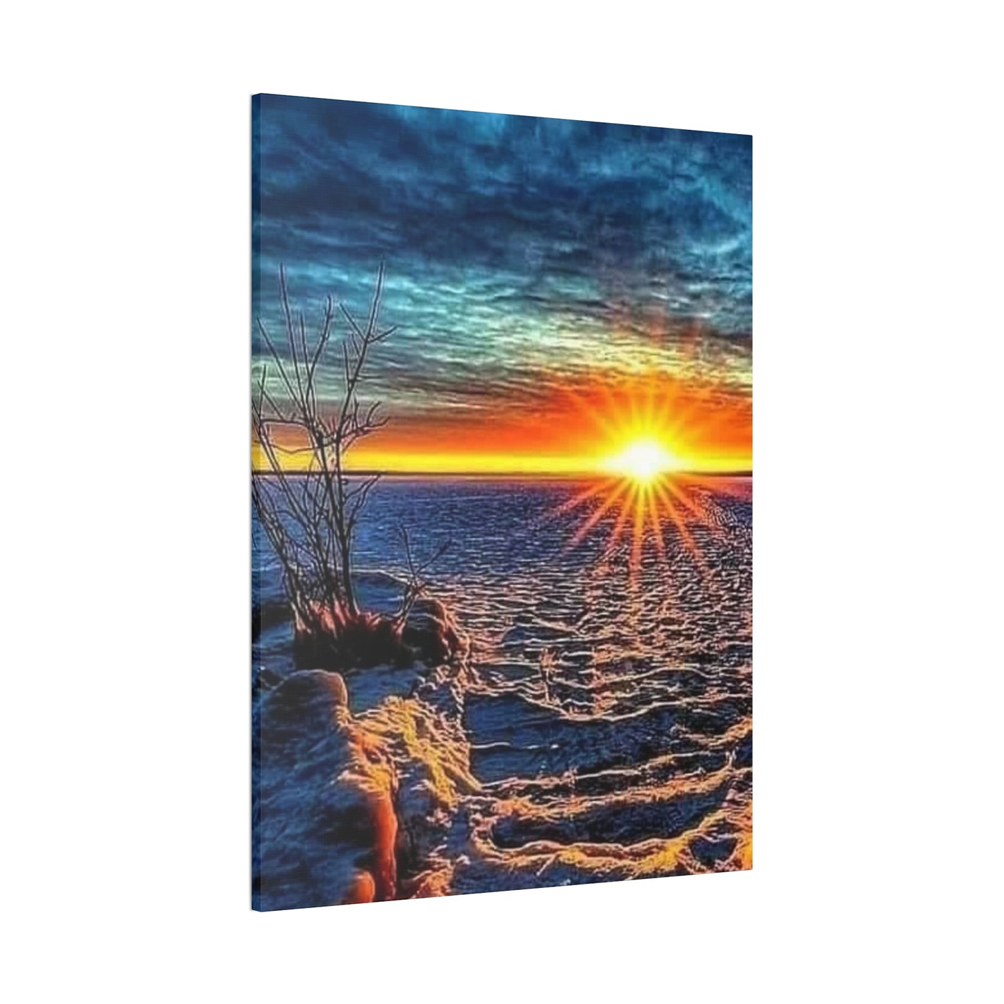 Sunrise on the Ocean - Canvas Stretched, 0.75"