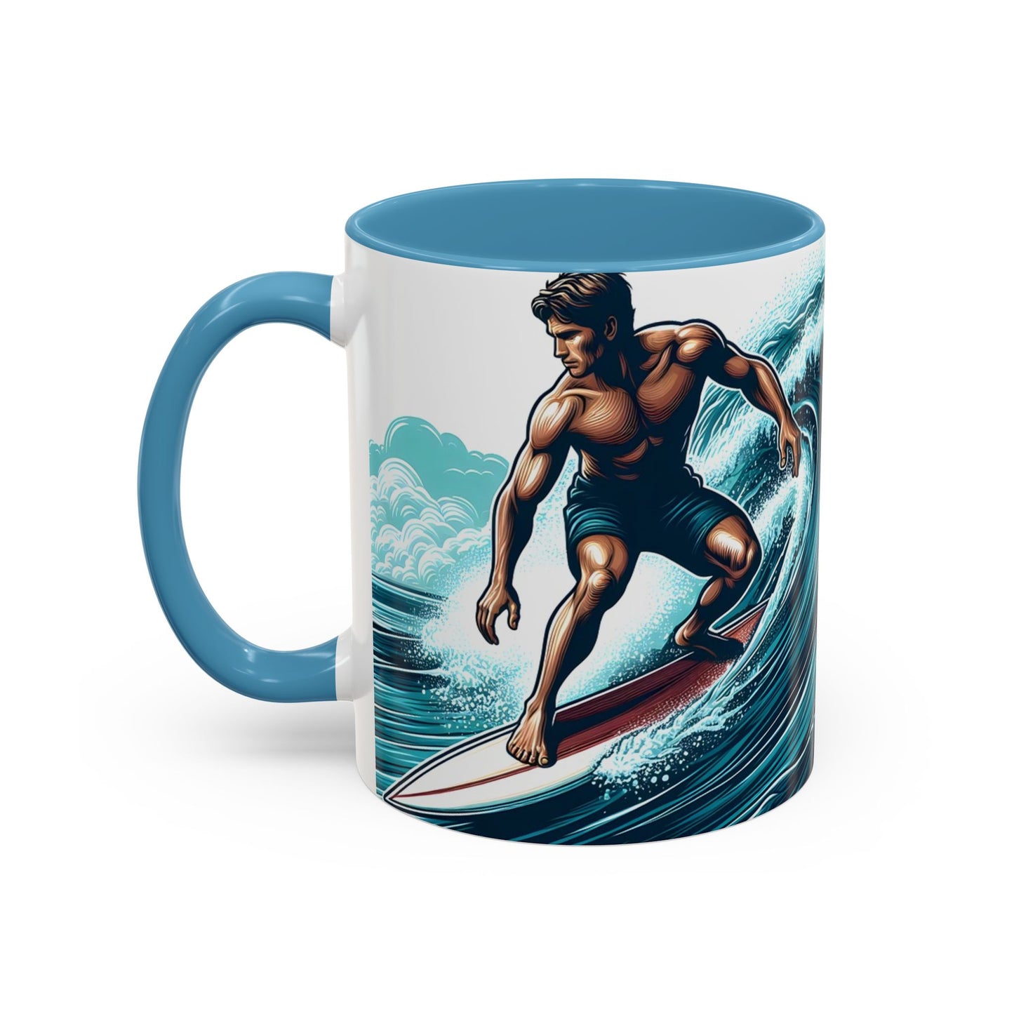 Surfer - Accent Coffee Mug (11, 15oz)