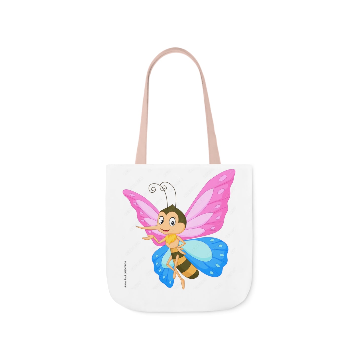 Fairy Bug - Canvas Tote Bag, 5-Color Straps