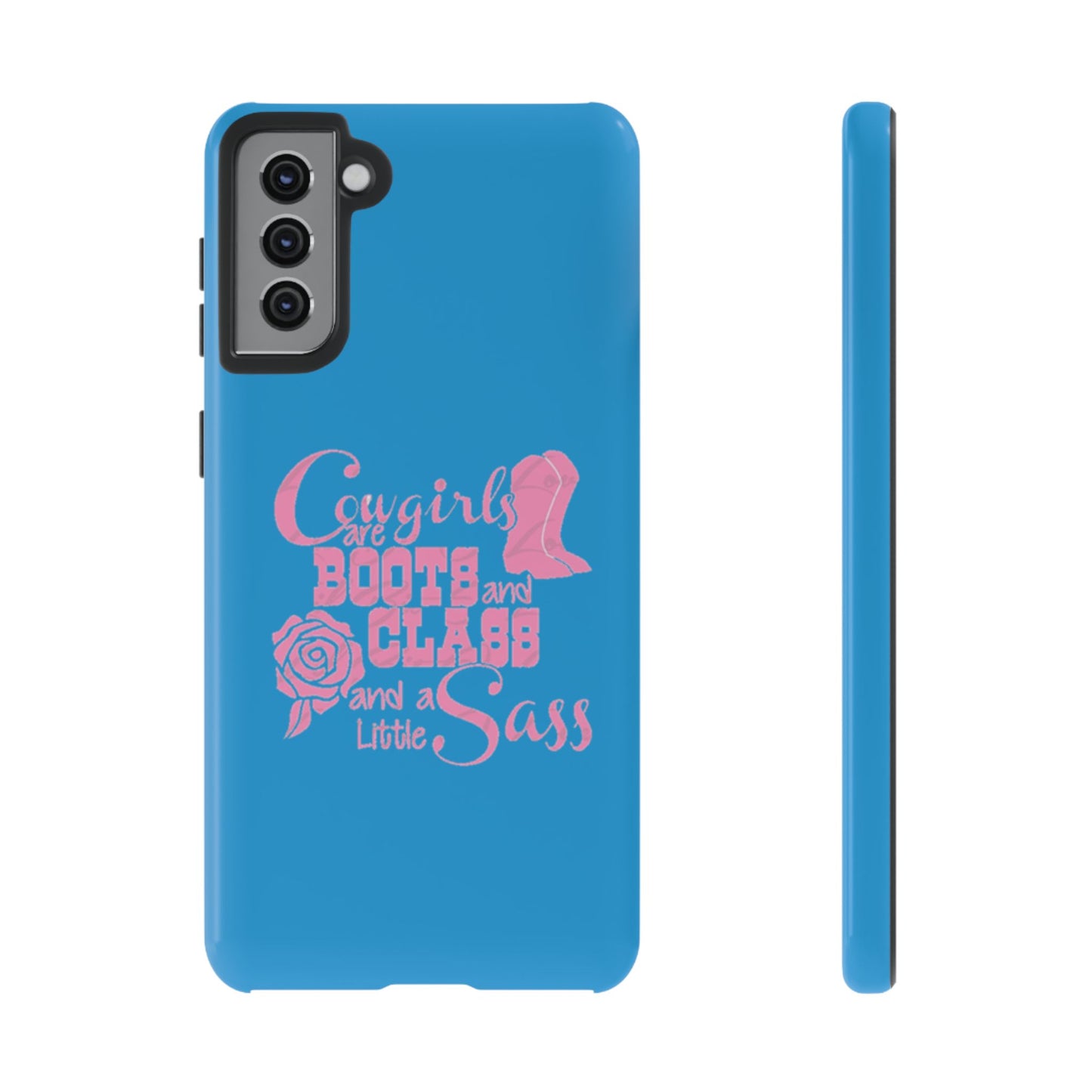 CowGirls are Boots -Tough Whimsical Phone Cases