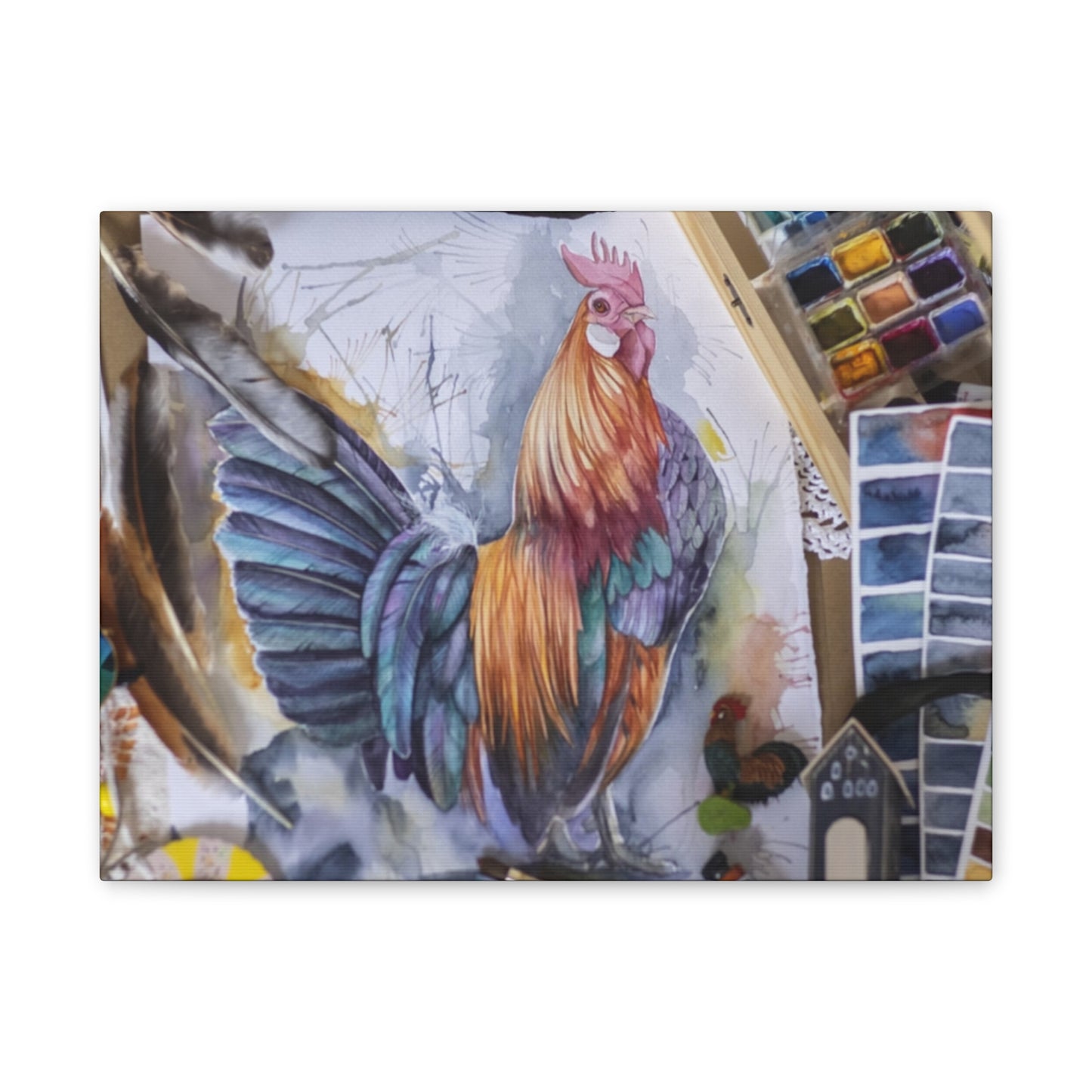 Rooster Art - Canvas Stretched, 0.75"