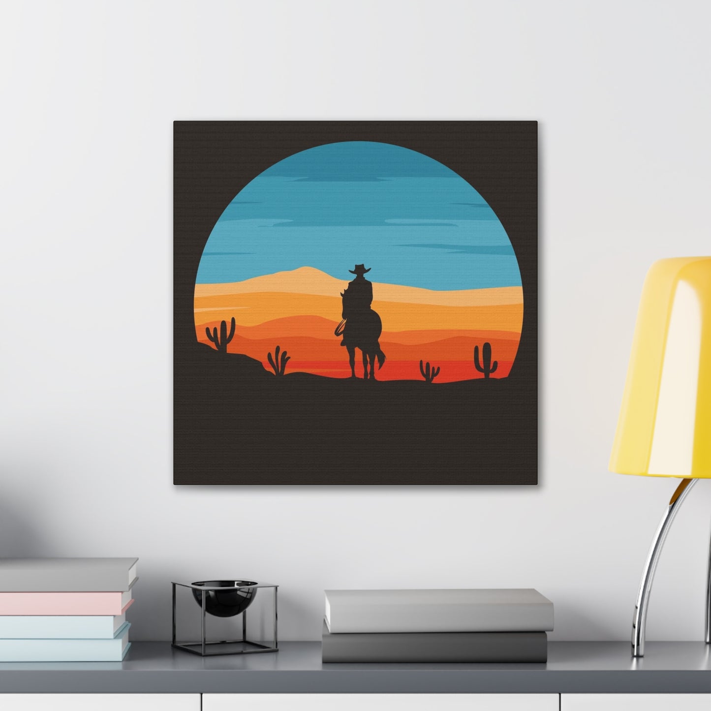 Cowboy on the Trail - Canvas Stretched, 0.75"