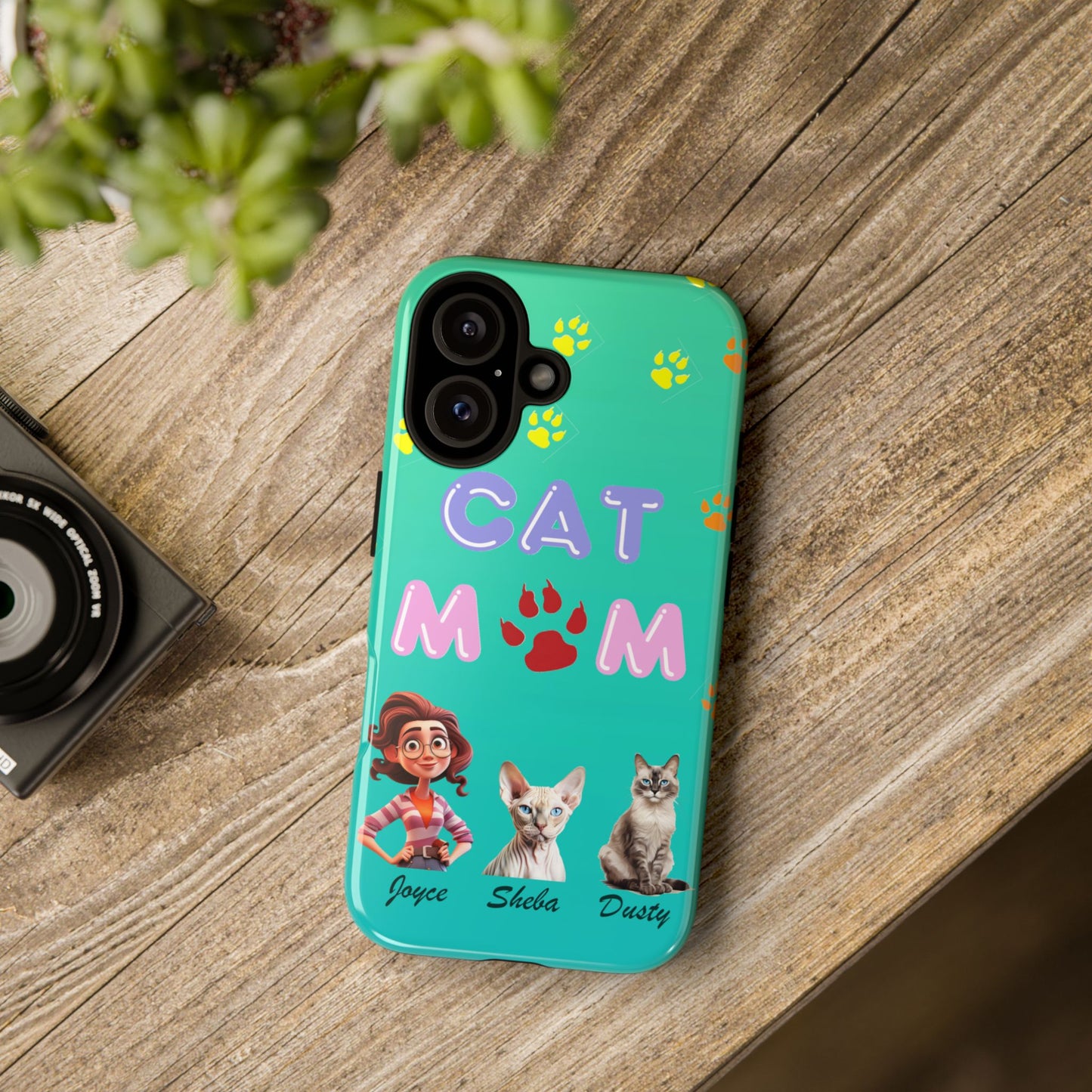 Cat Mom - Tough Cases - Mother's Day - Whimsical