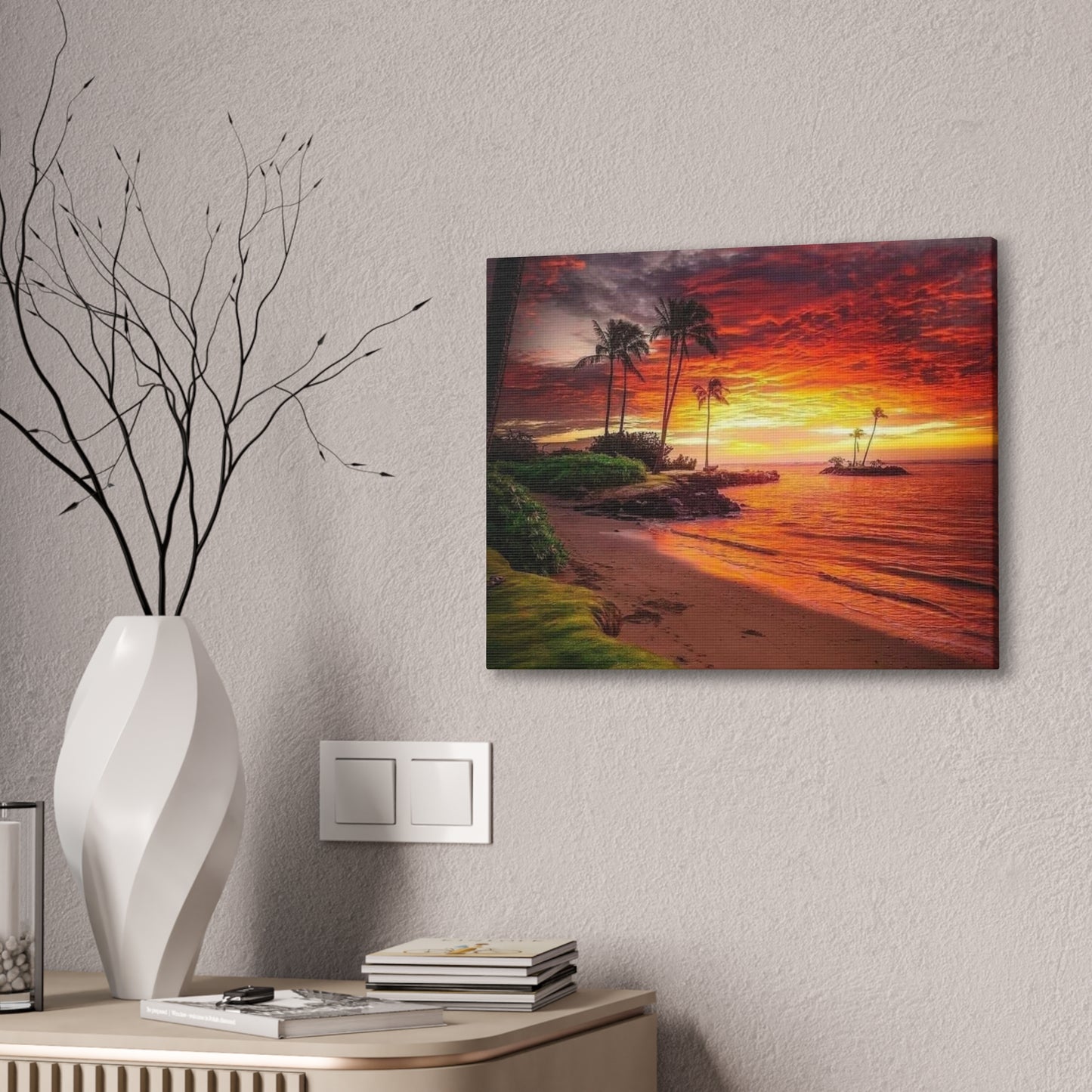 Sunset Island - Canvas Stretched, 0.75"
