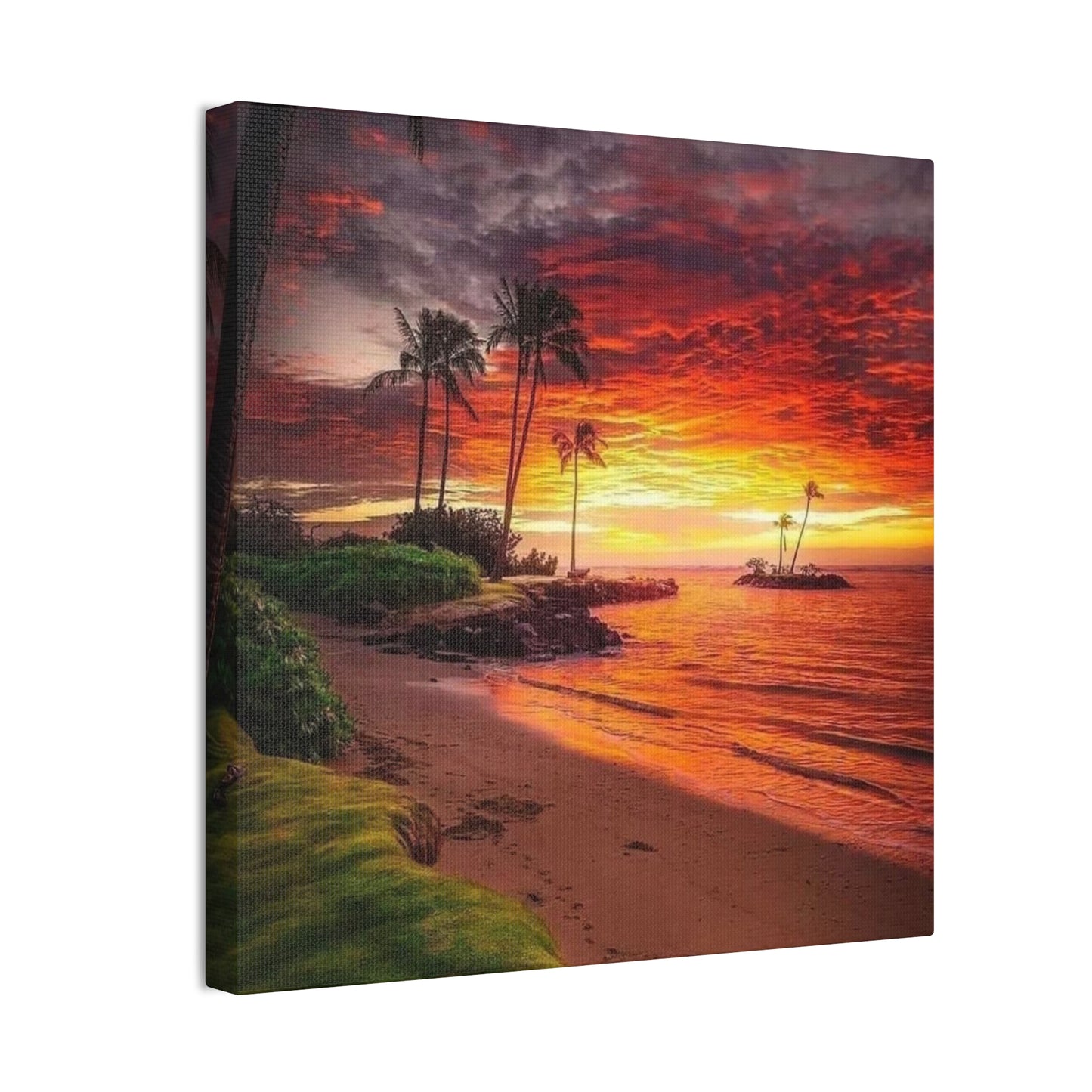 Sunset Island - Canvas Stretched, 0.75"