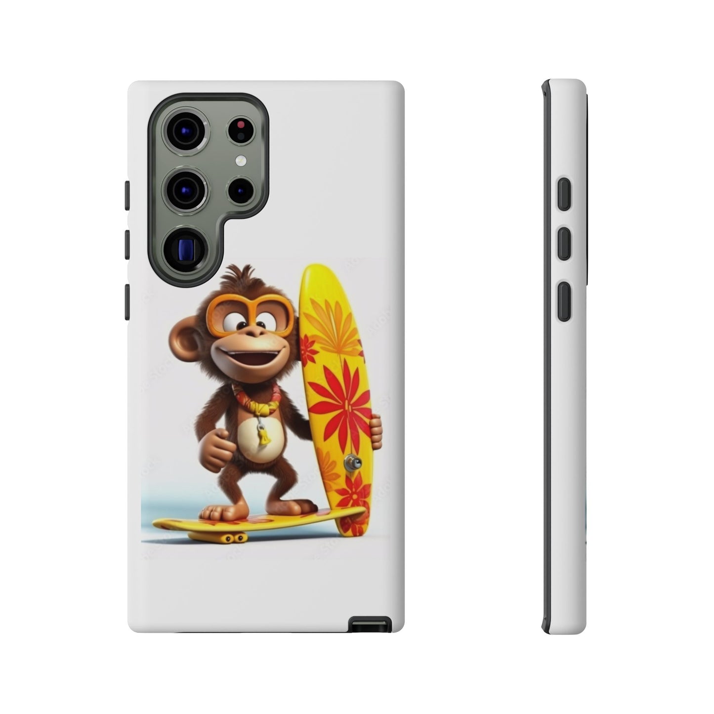 Surfer Monkey -Tough Whimsical Phone Cases