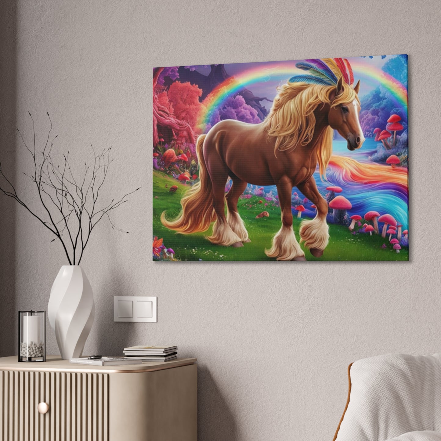 Colorful Horse - Canvas Stretched, 0.75"