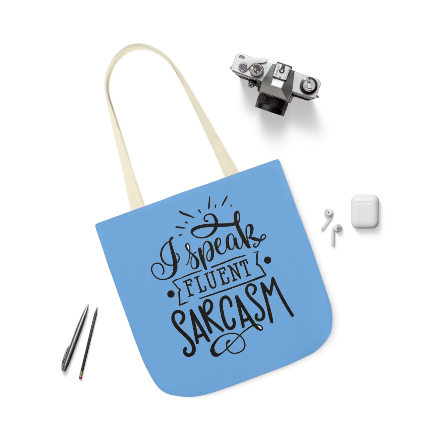 I Speak - Canvas Tote Bag, 5-Color Straps