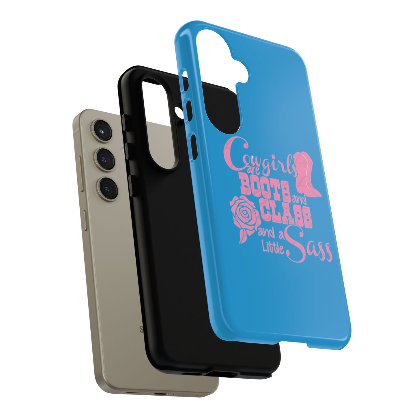 CowGirls are Boots -Tough Whimsical Phone Cases