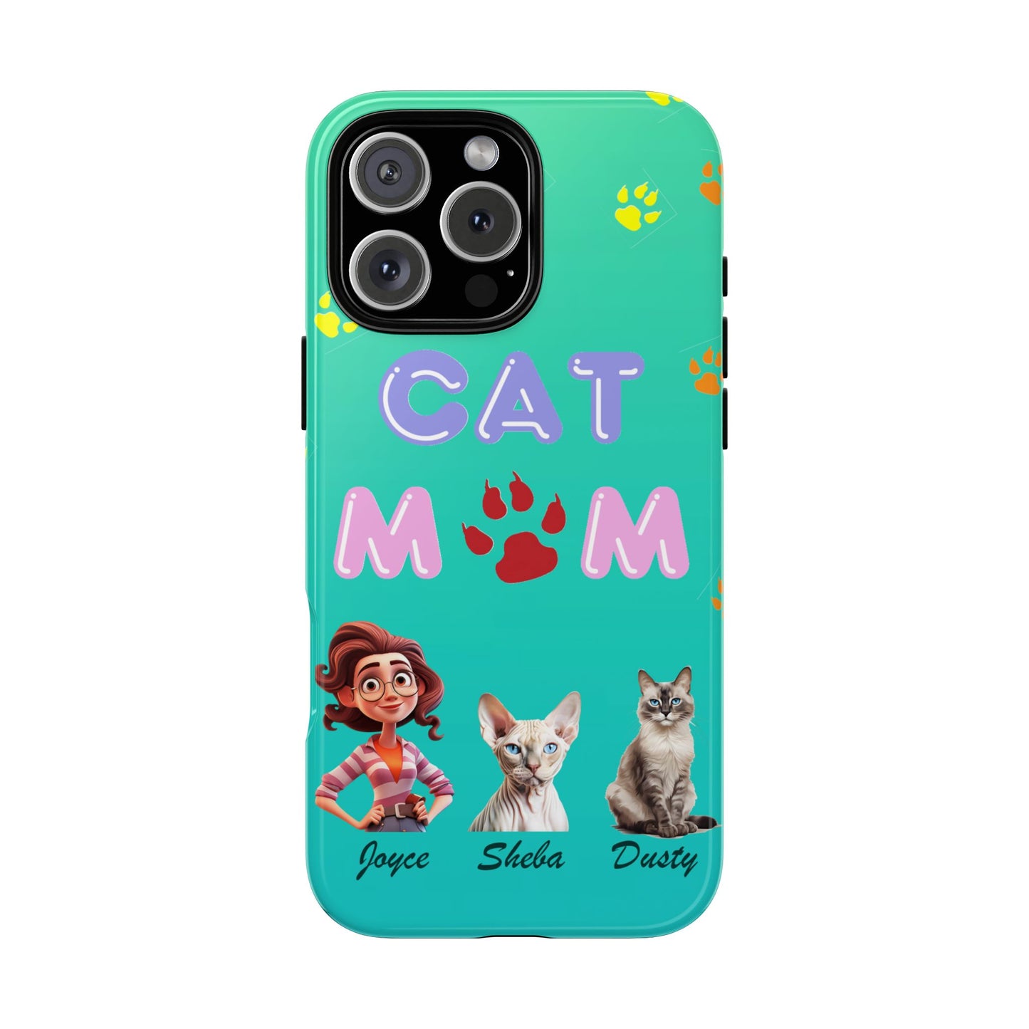 Cat Mom - Tough Cases - Mother's Day - Whimsical