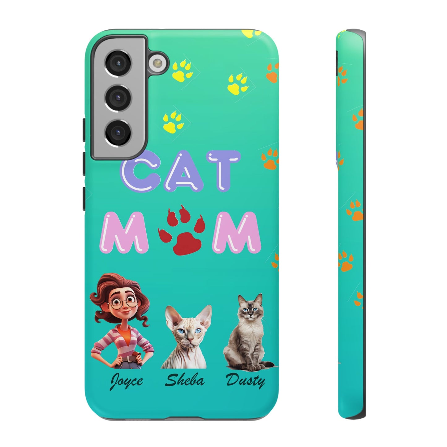 Cat Mom - Tough Cases - Mother's Day - Whimsical