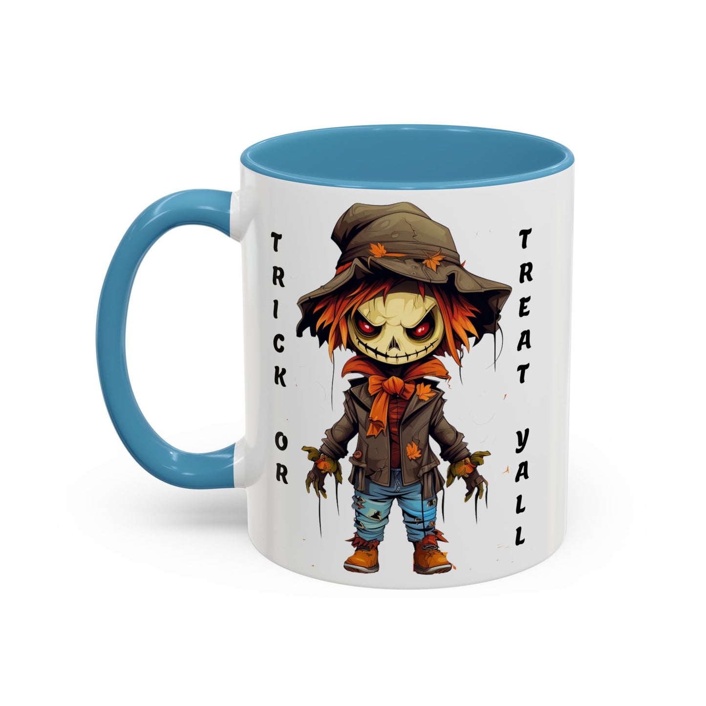 Trick or Treat Yall - Accent Coffee Mug (11, 15oz) - Halloween