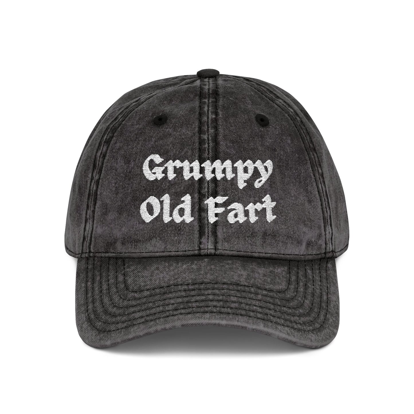 Grumpy Old Fart - Embroidered - Vintage Baseball Cap (Embroidery) - Father's Day