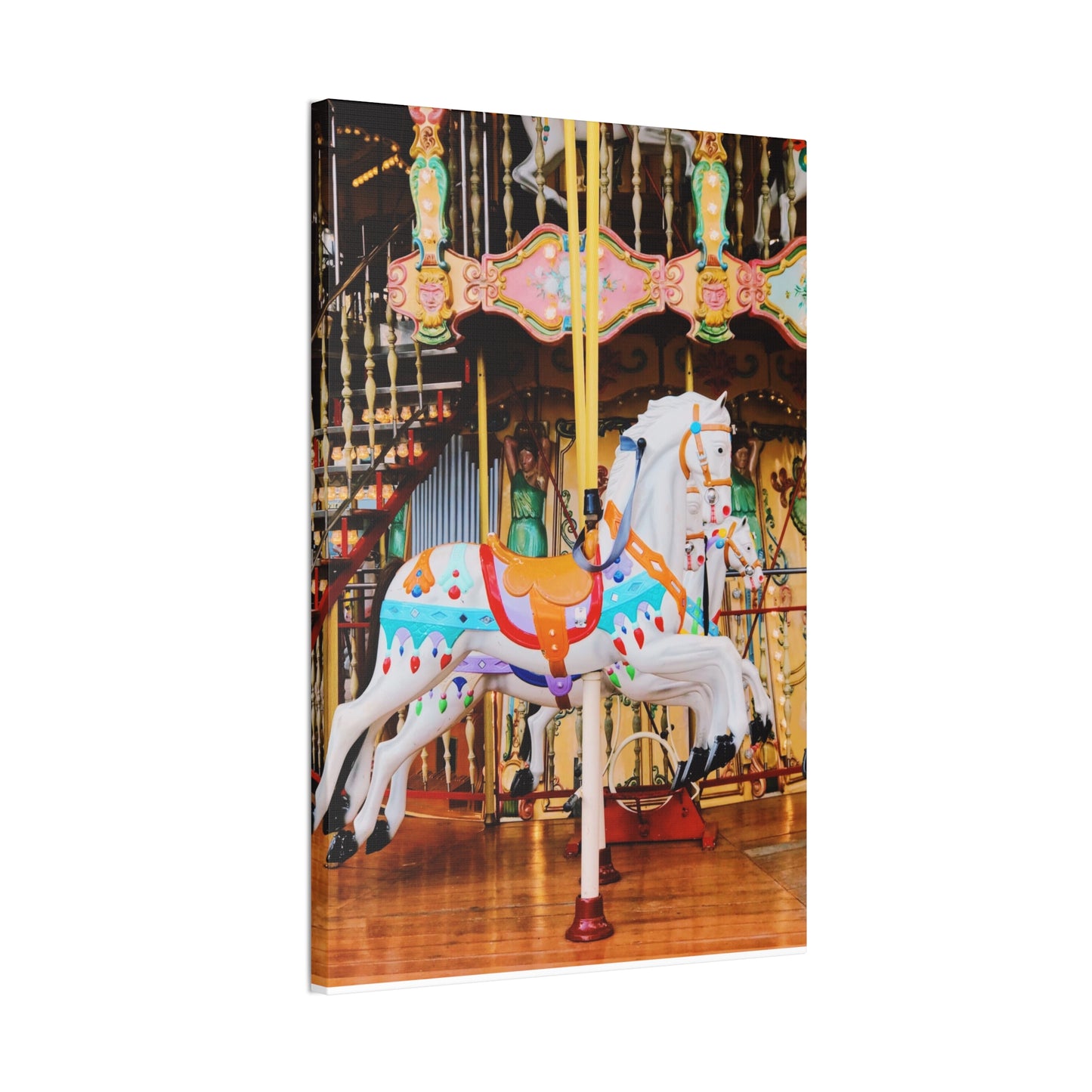 Carousel Horses - Canvas Stretched, 0.75"