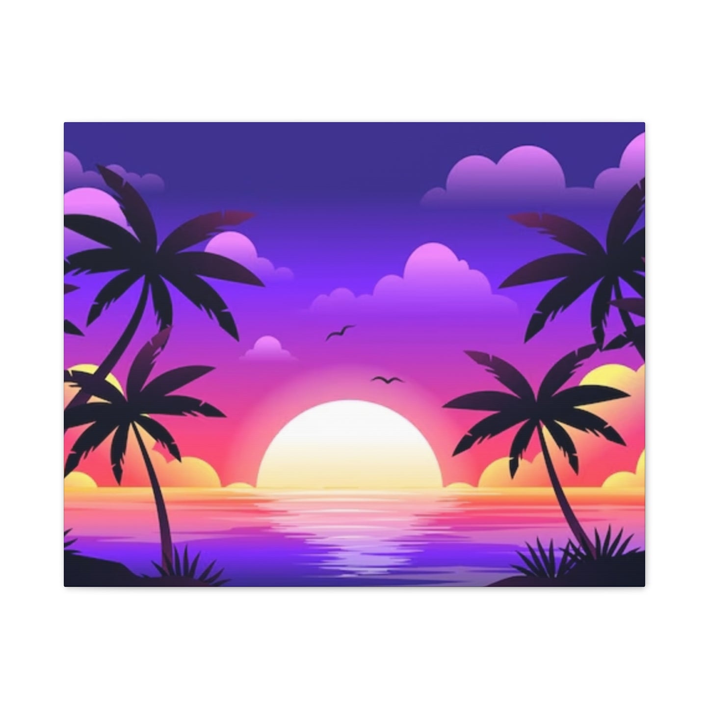 Island Sunset - Canvas Stretched, 0.75"