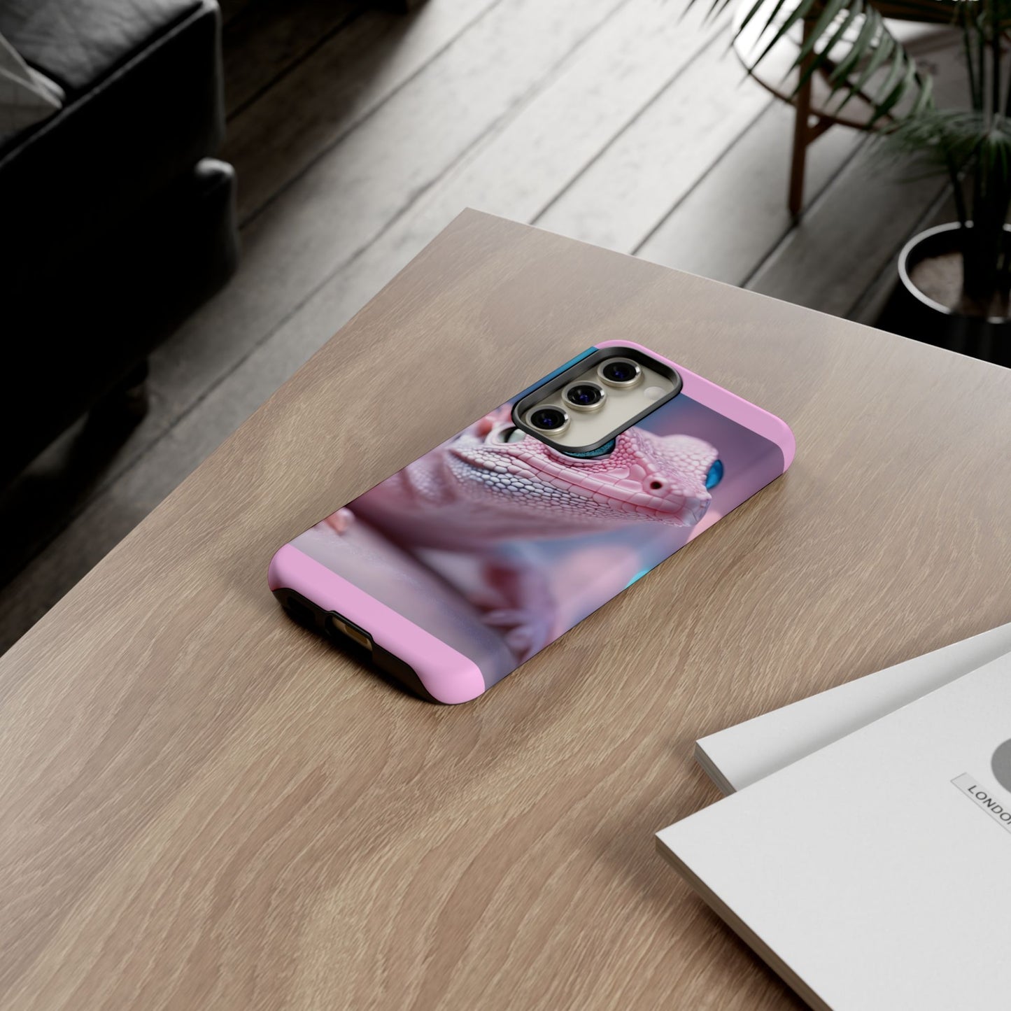 Pink Lizard - Whimsical Phone Cases