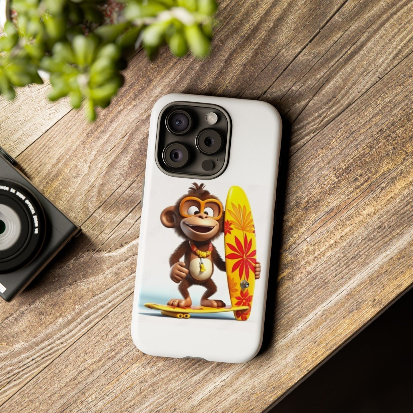 Surfer Monkey -Tough Whimsical Phone Cases