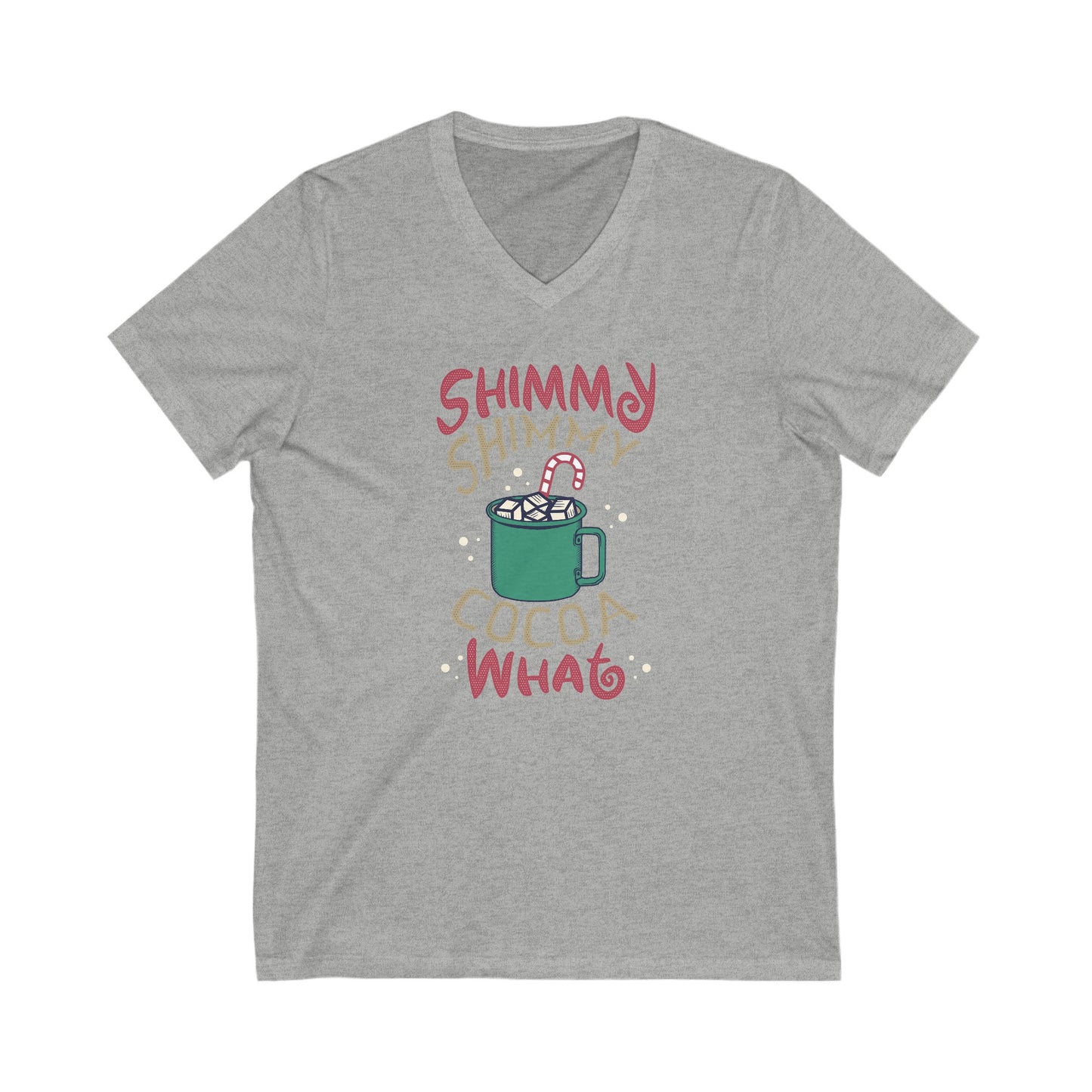 Shimmy - Unisex Jersey Short Sleeve V-Neck T-Shirts - Christmas