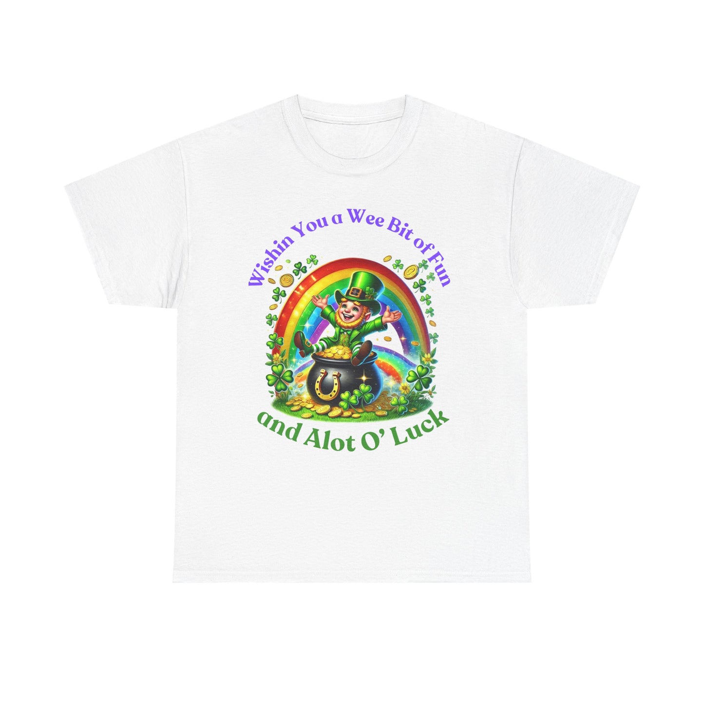 Wee Bit of Luck - Unisex Heavy Cotton Tee - St. Patrick's Day