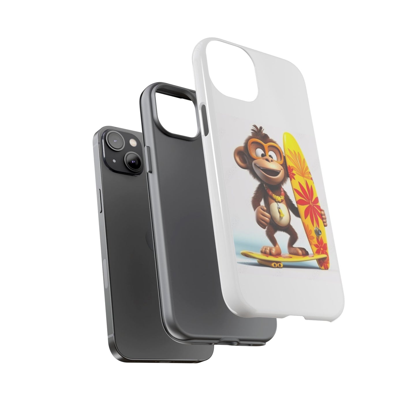 Surfer Monkey -Tough Whimsical Phone Cases