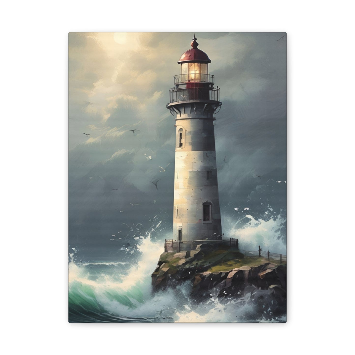 Light House - Canvas Stretched, 0.75"