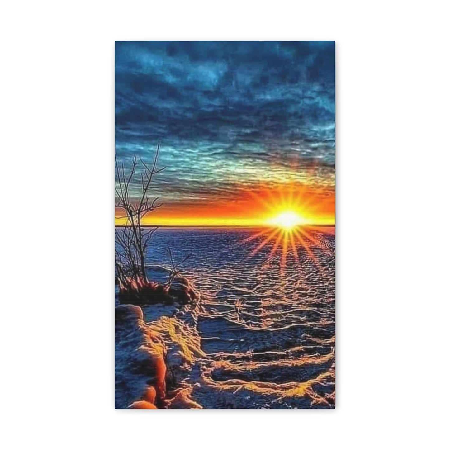 Sunrise on the Ocean - Canvas Stretched, 0.75"