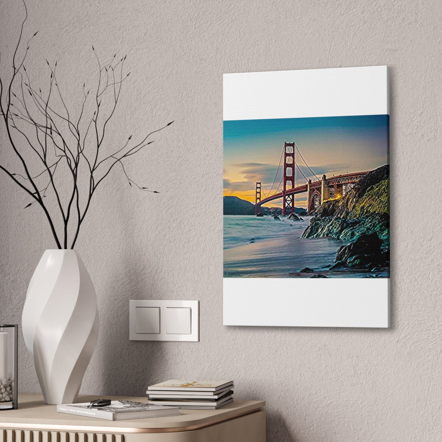 Golden Gate - Canvas Stretched, 0.75"