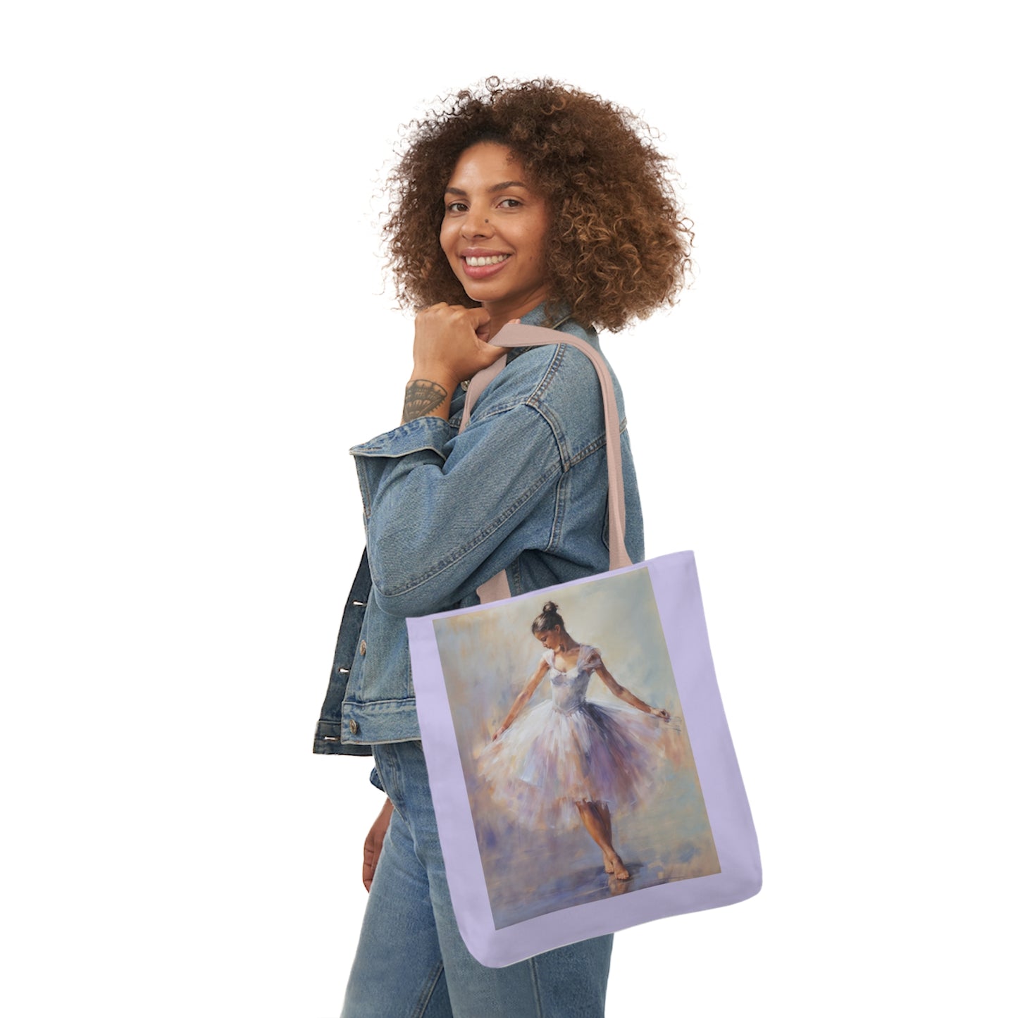 Dancer - Canvas Tote Bag, 5-Color Straps