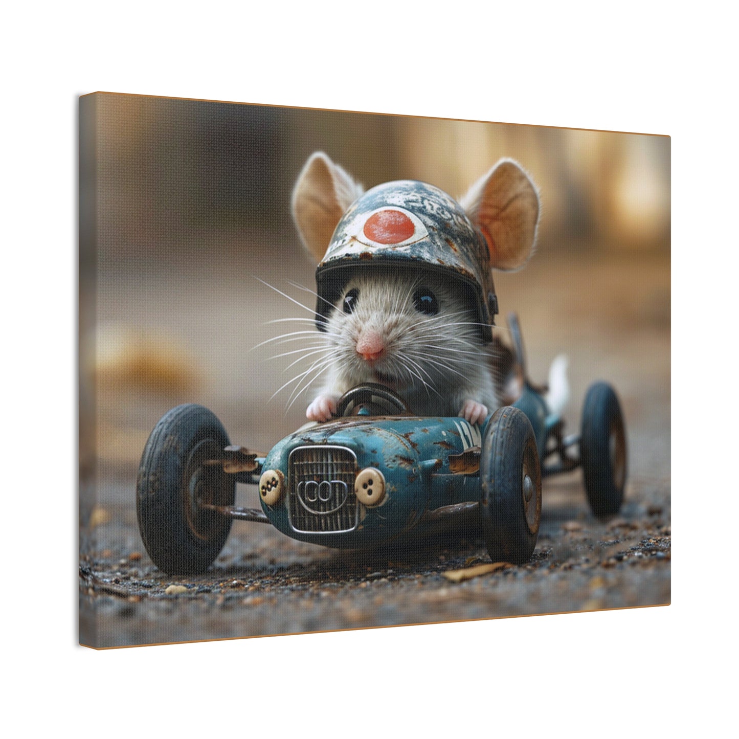 Mouse Racer - Canvas Stretched, 0.75"