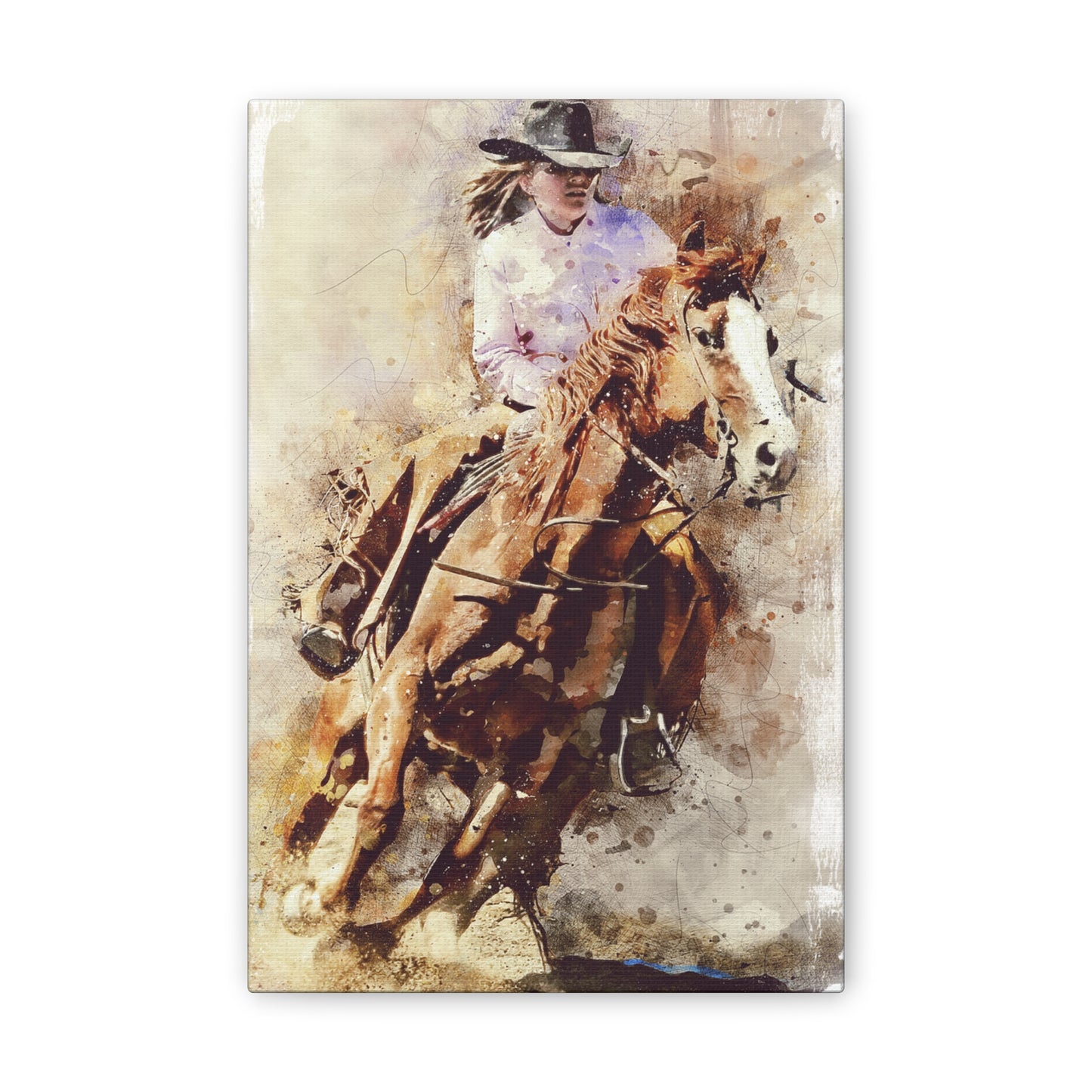 Barrel Racer - Canvas Stretched, 0.75" - Mother's Day