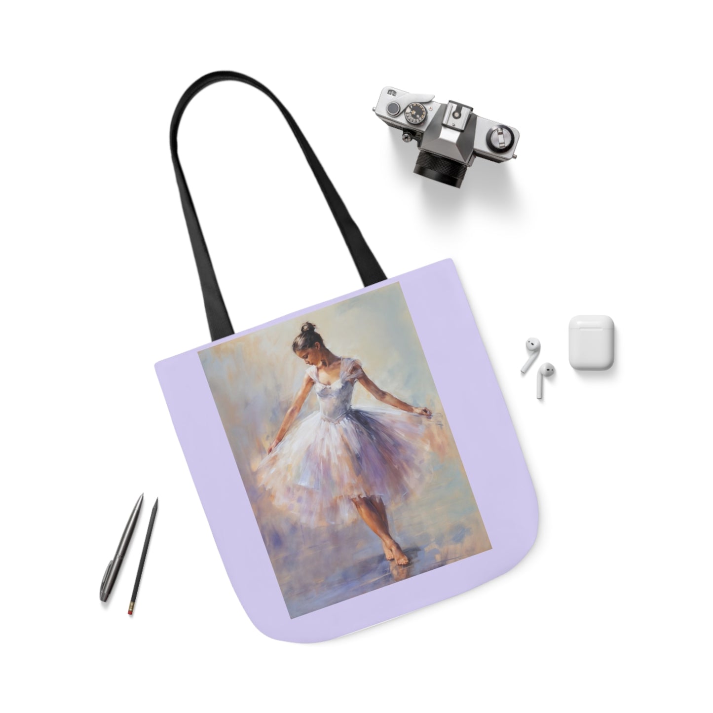 Dancer - Canvas Tote Bag, 5-Color Straps