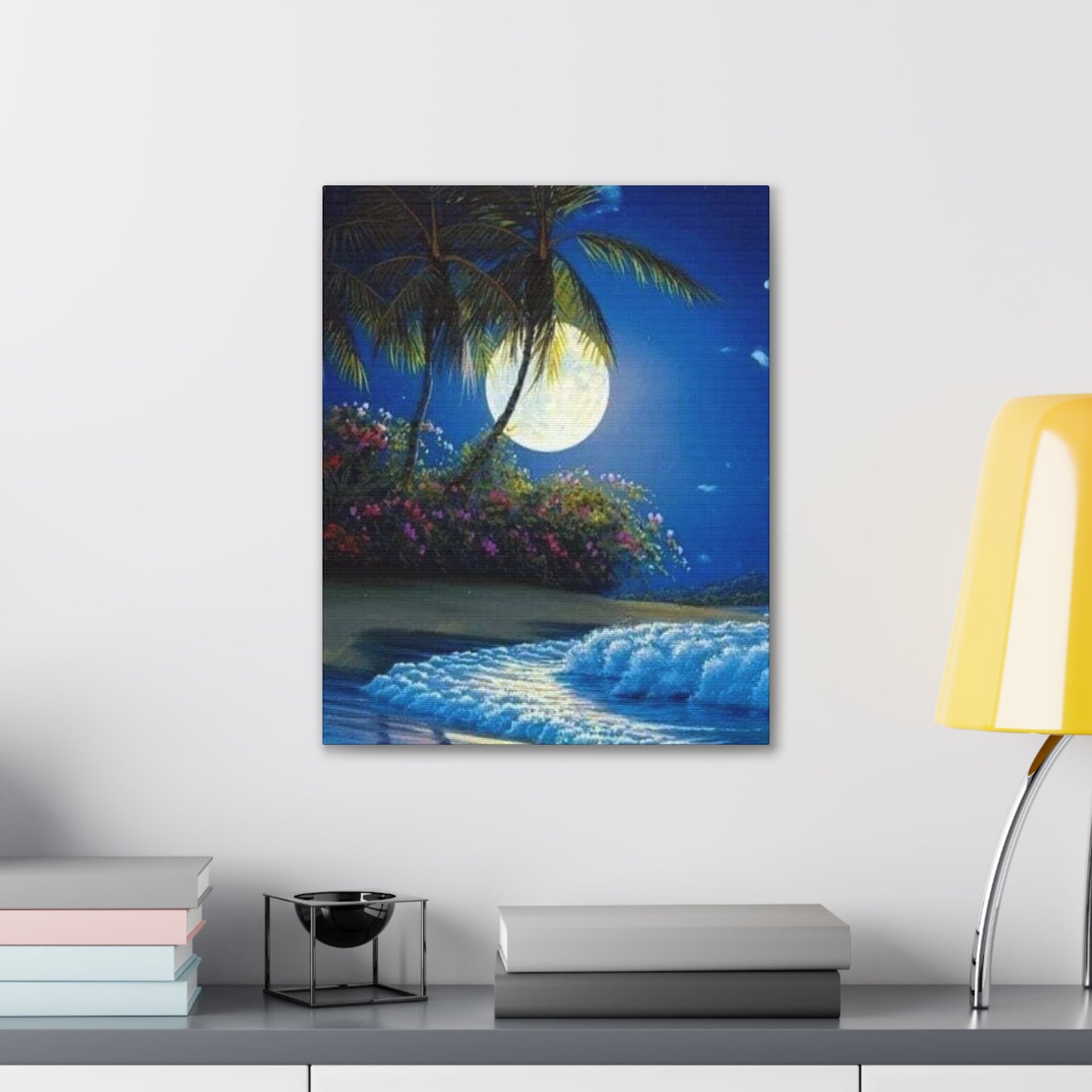 Desert Island Moon Light - Canvas Stretched, 0.75"