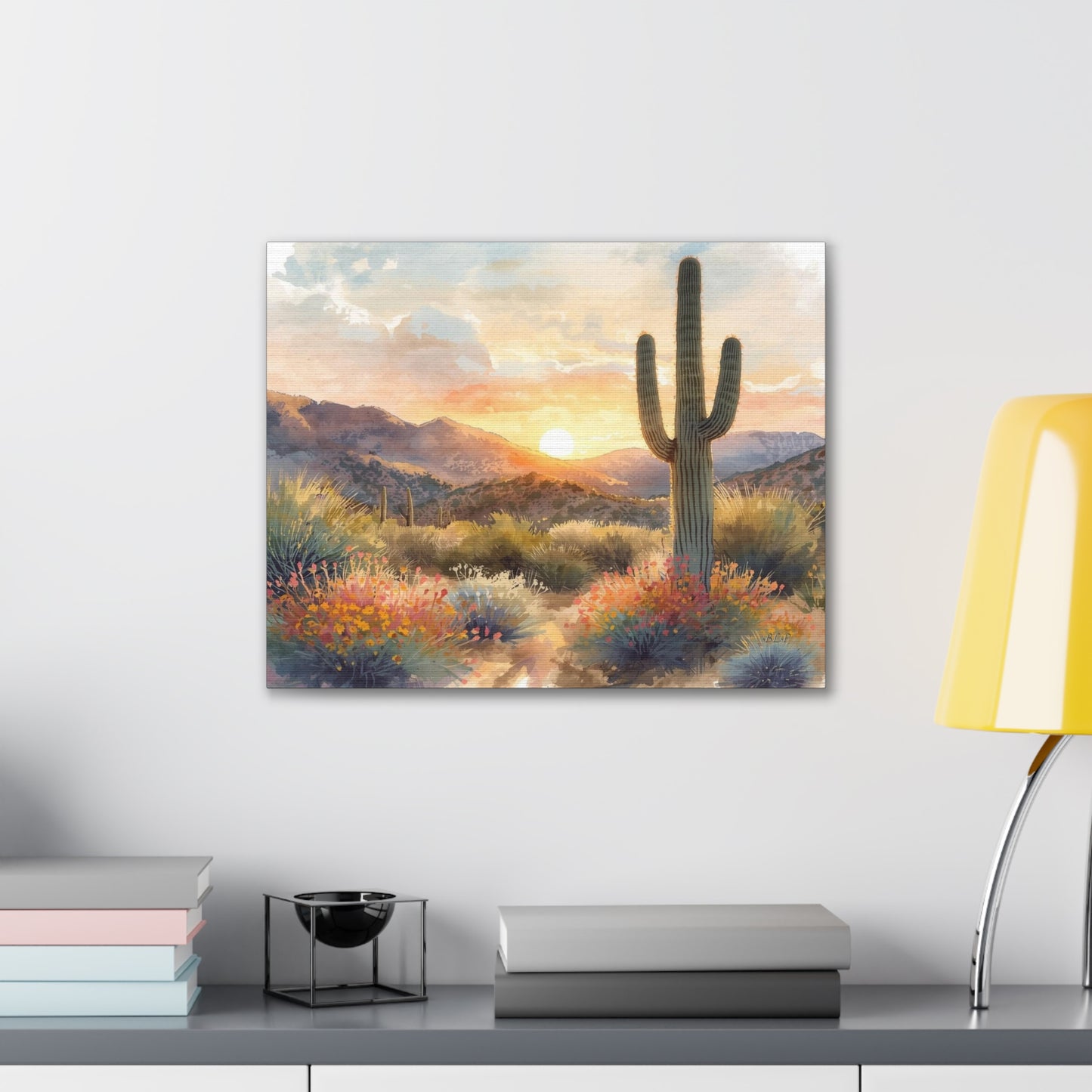 Desert Sunset - Canvas Stretched, 0.75" -  2026 Wall Art - Scenes