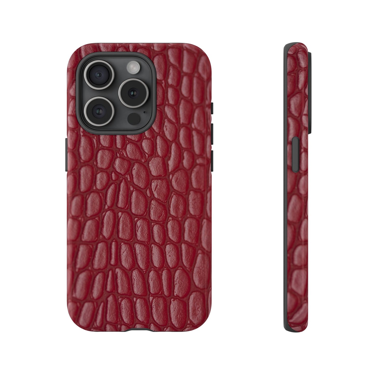 Red Leather - Tough Cases - Whimsical Phone Cases