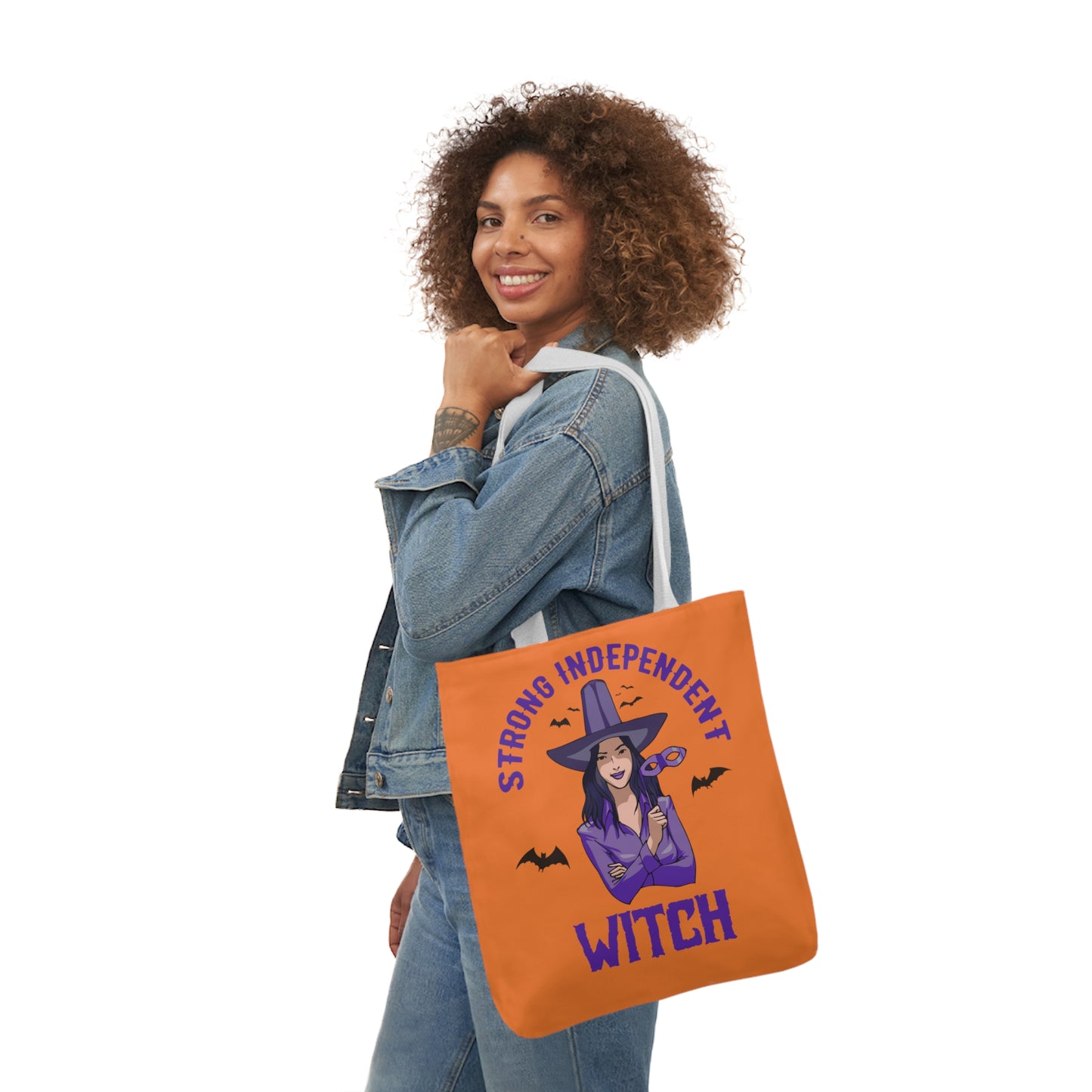 Strong - Canvas Tote Bag, 5-Color Straps - Halloween