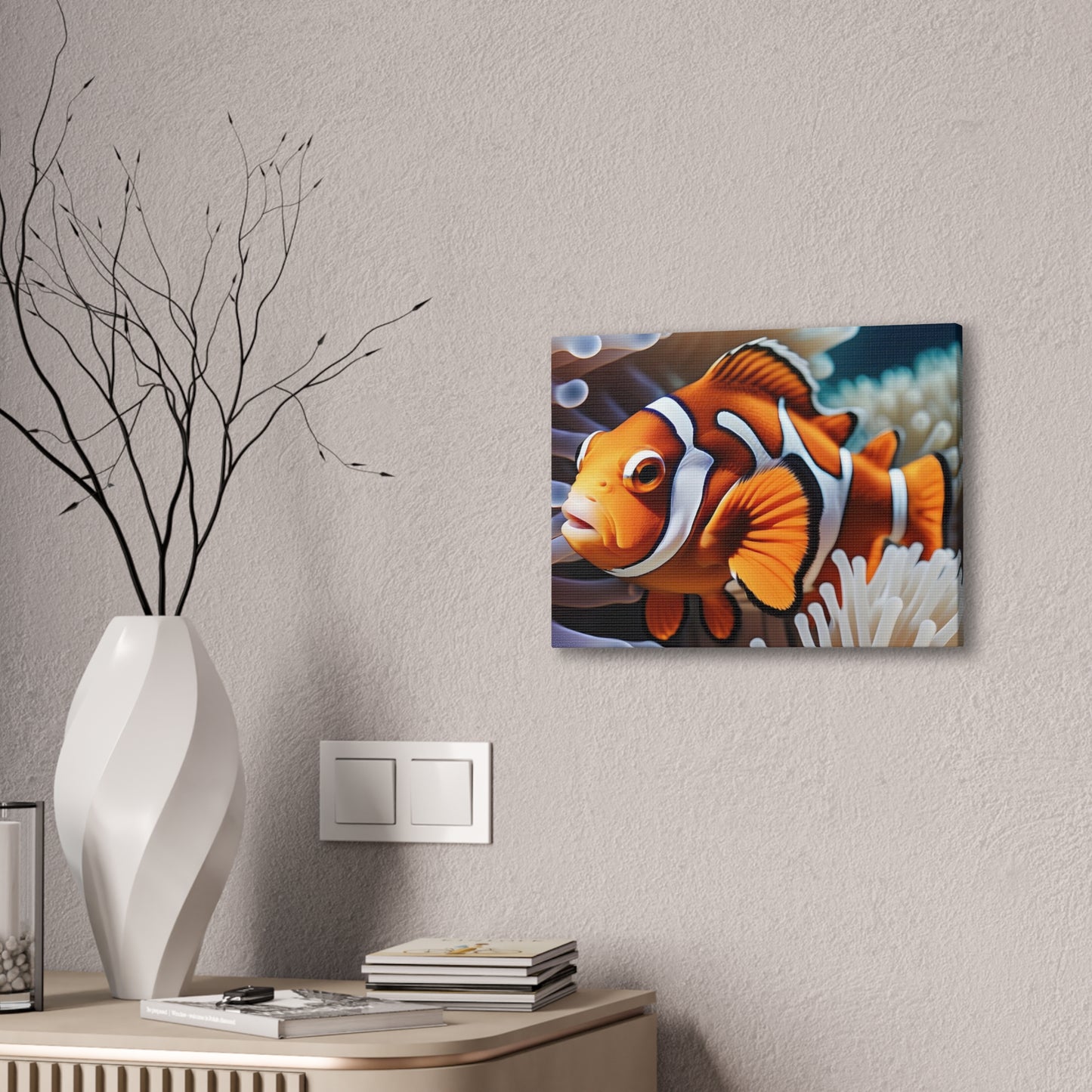 Clown Fish - Canvas Stretched, 0.75"