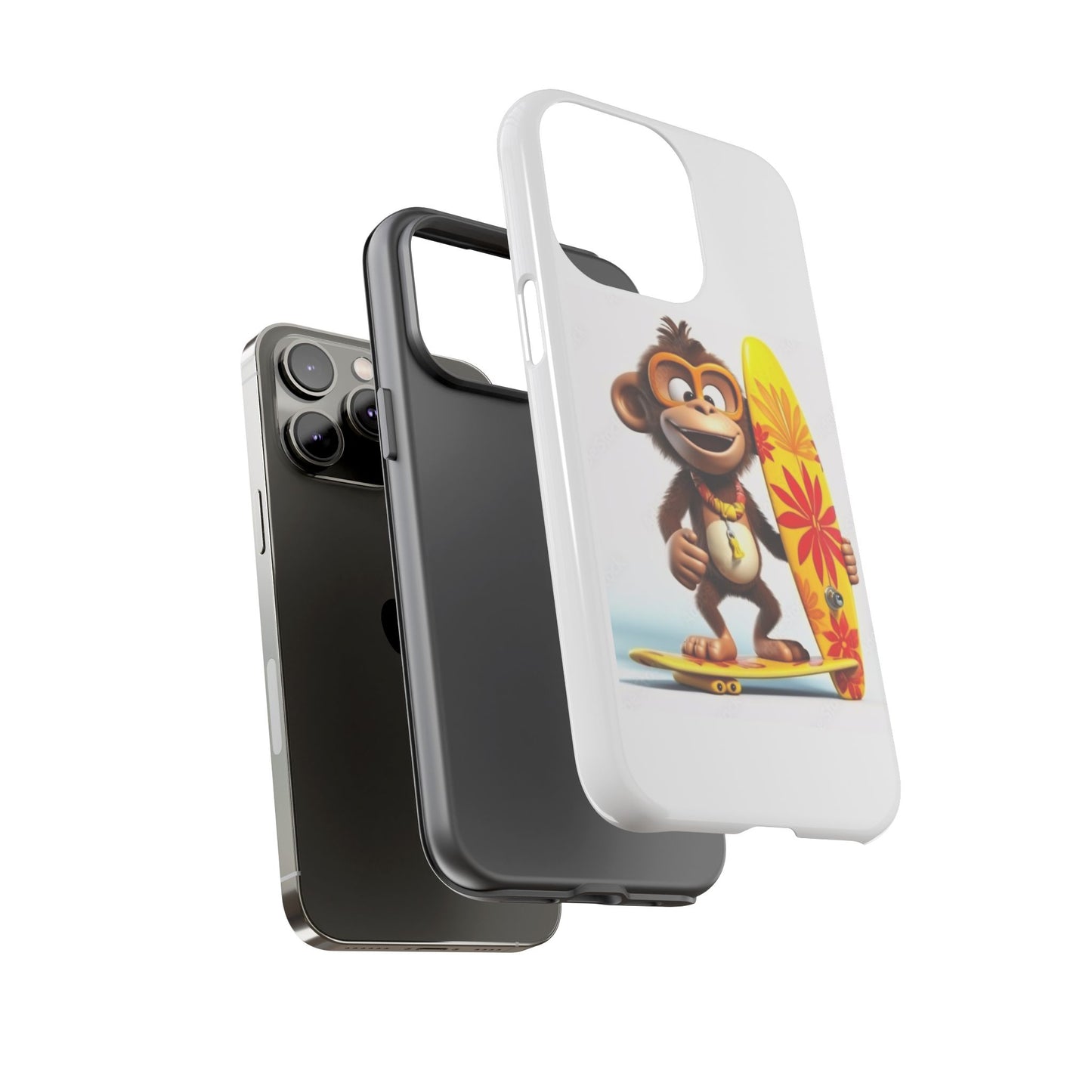 Surfer Monkey -Tough Whimsical Phone Cases