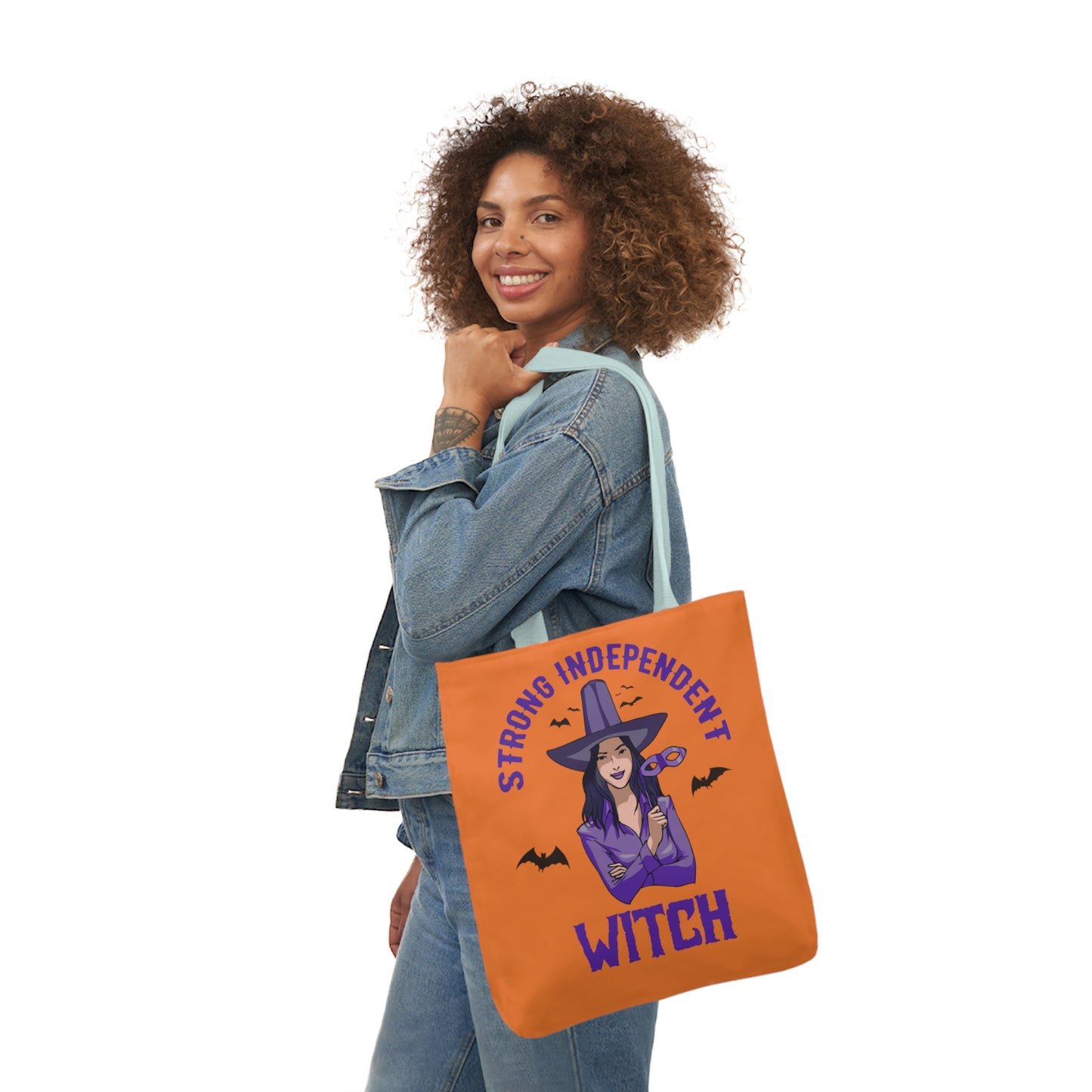 Strong - Canvas Tote Bag, 5-Color Straps - Halloween