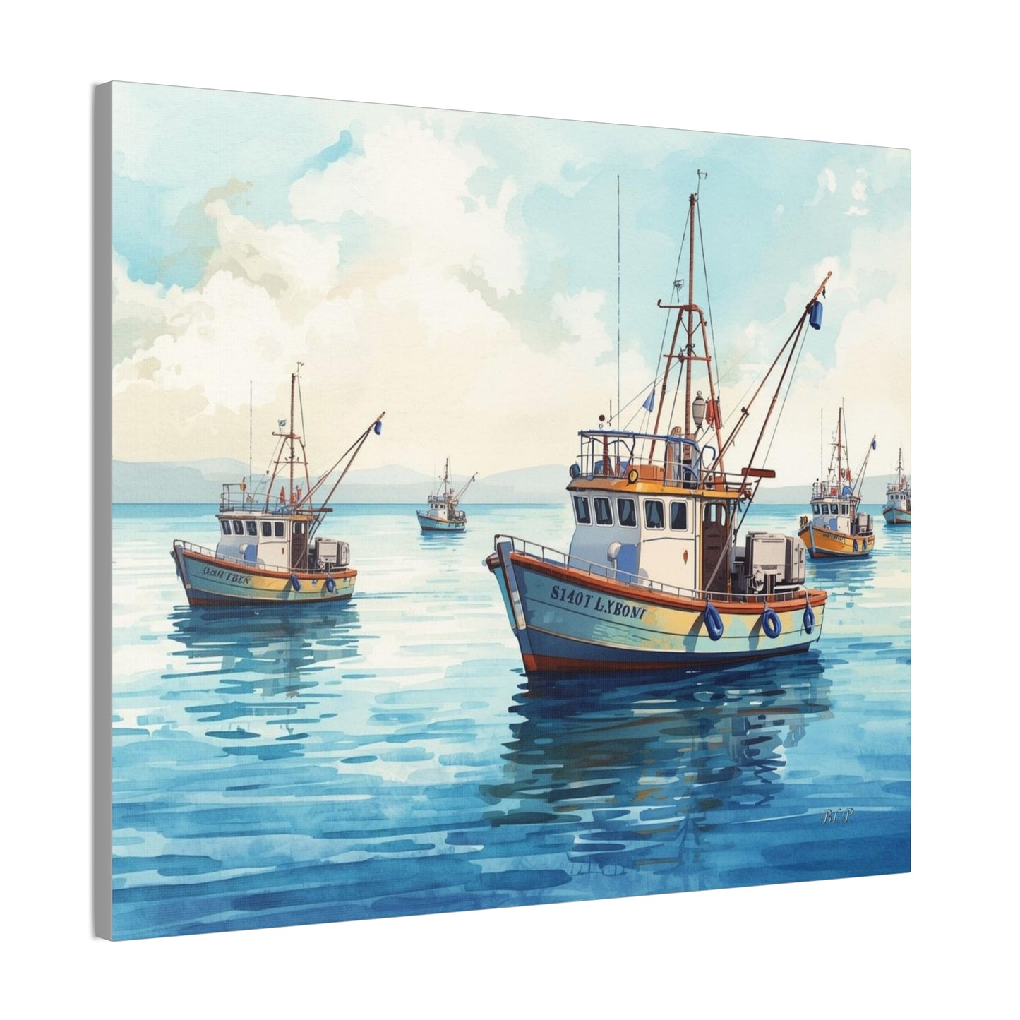 Fishing Fleet - Canvas Stretched, 0.75" - Wall Art 2026 - Scenes