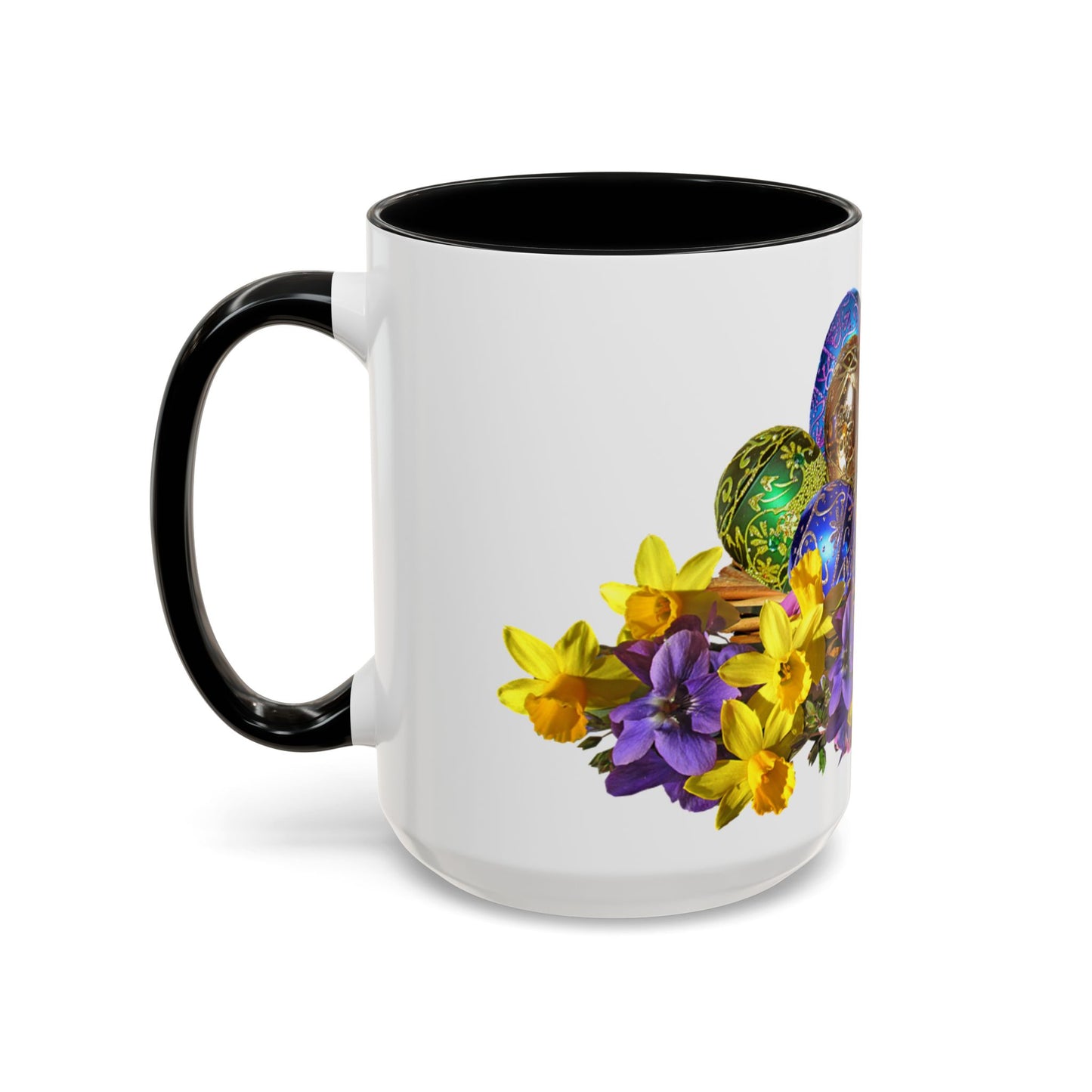 Easter Eggs - Accent Coffee Mug (11, 15oz) - Easter