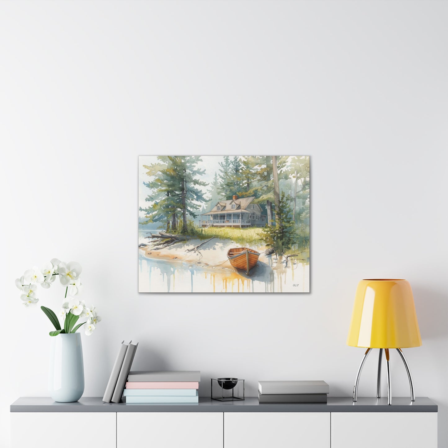 Cabin on the Lake - Canvas Stretched, 0.75" - 2026 Wall Art - Scenes
